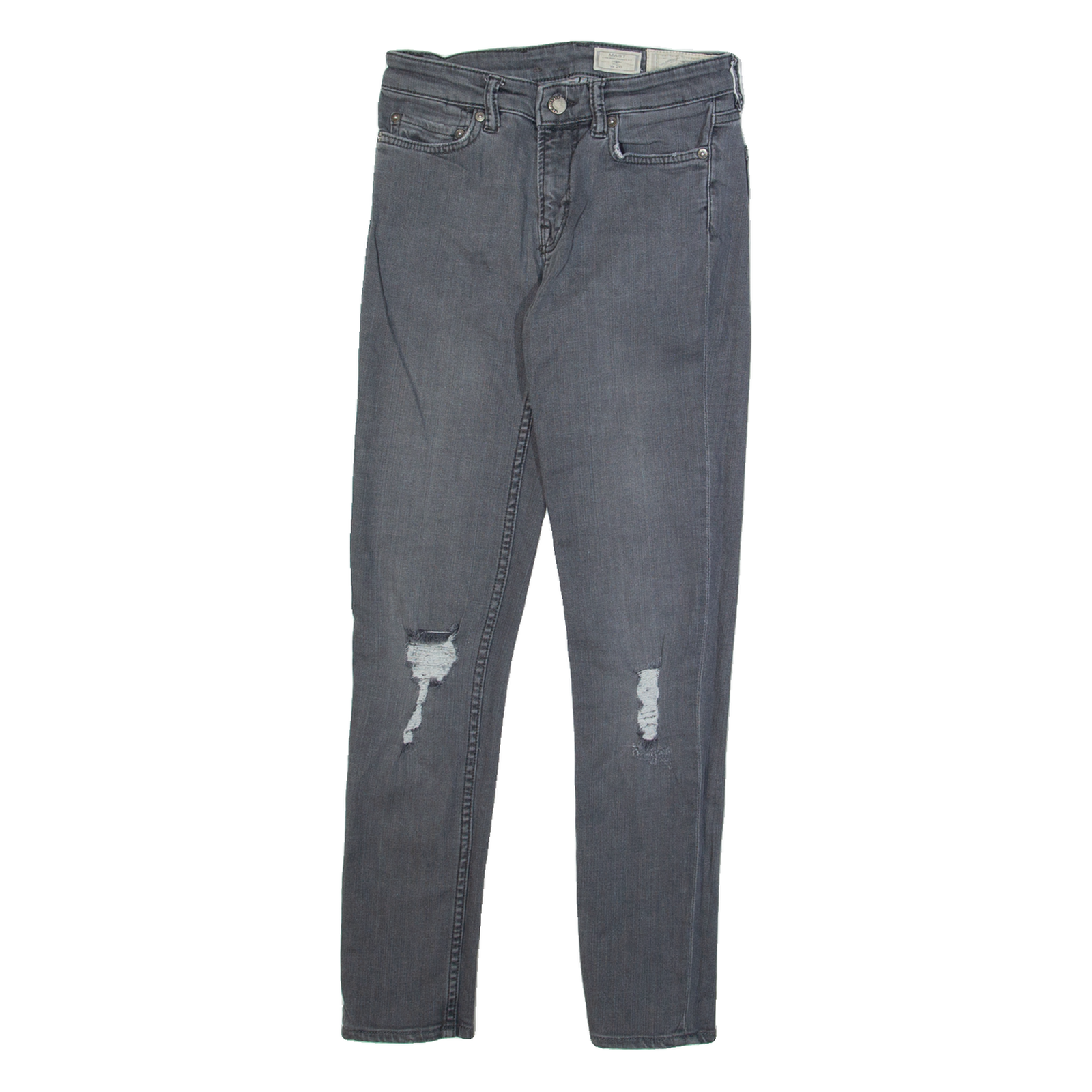 ALL SAINTS Womens Jeans Grey Regular Tapered W26 L28 Refurbished - N/A refurbished available on Cerqular