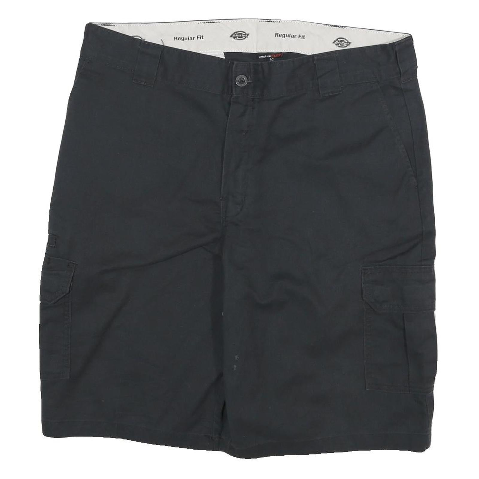 DICKIES Mens Black Cargo Cotton Blend Shorts XL W36 Workwear Casual Pockets Refurbished - N/A refurbished available on Cerqular