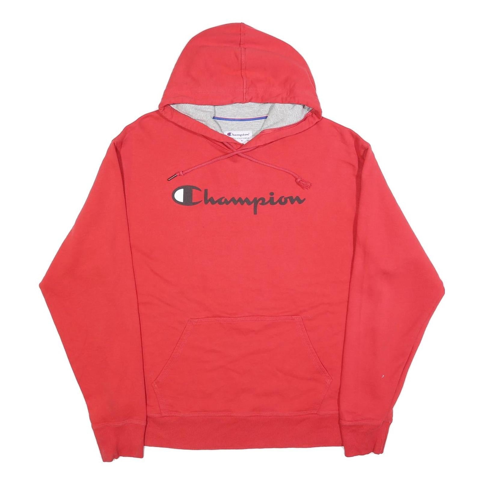 Buy CHAMPION Mens Red Pullover Hoodie L Cotton Blend Hooded Sweatshirt Refurbished - $33.79 CHAMPION Mens Red Pullover Hoodie L Cotton Blend Hooded Sweatshirt Refurbished - N/A refurbished available on Cerqular