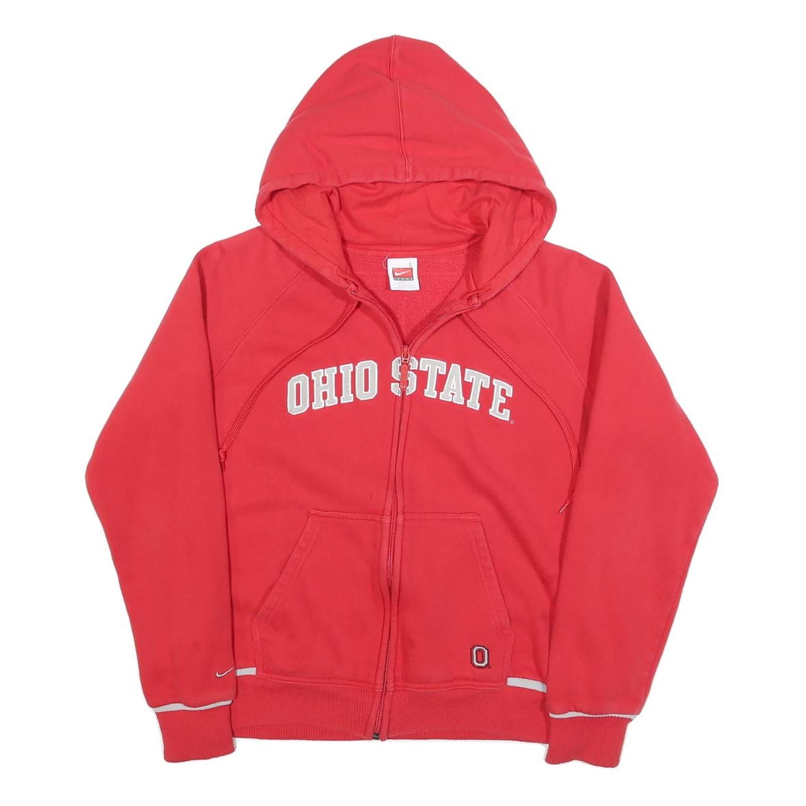 Buy NIKE Womens Red Ohio State Zip Up Hoodie L Sportswear Casual Sweatshirt Refurbished - $29.89 NIKE Womens Red Ohio State Zip Up Hoodie L Sportswear Casual Sweatshirt Refurbished - N/A refurbished available on Cerqular