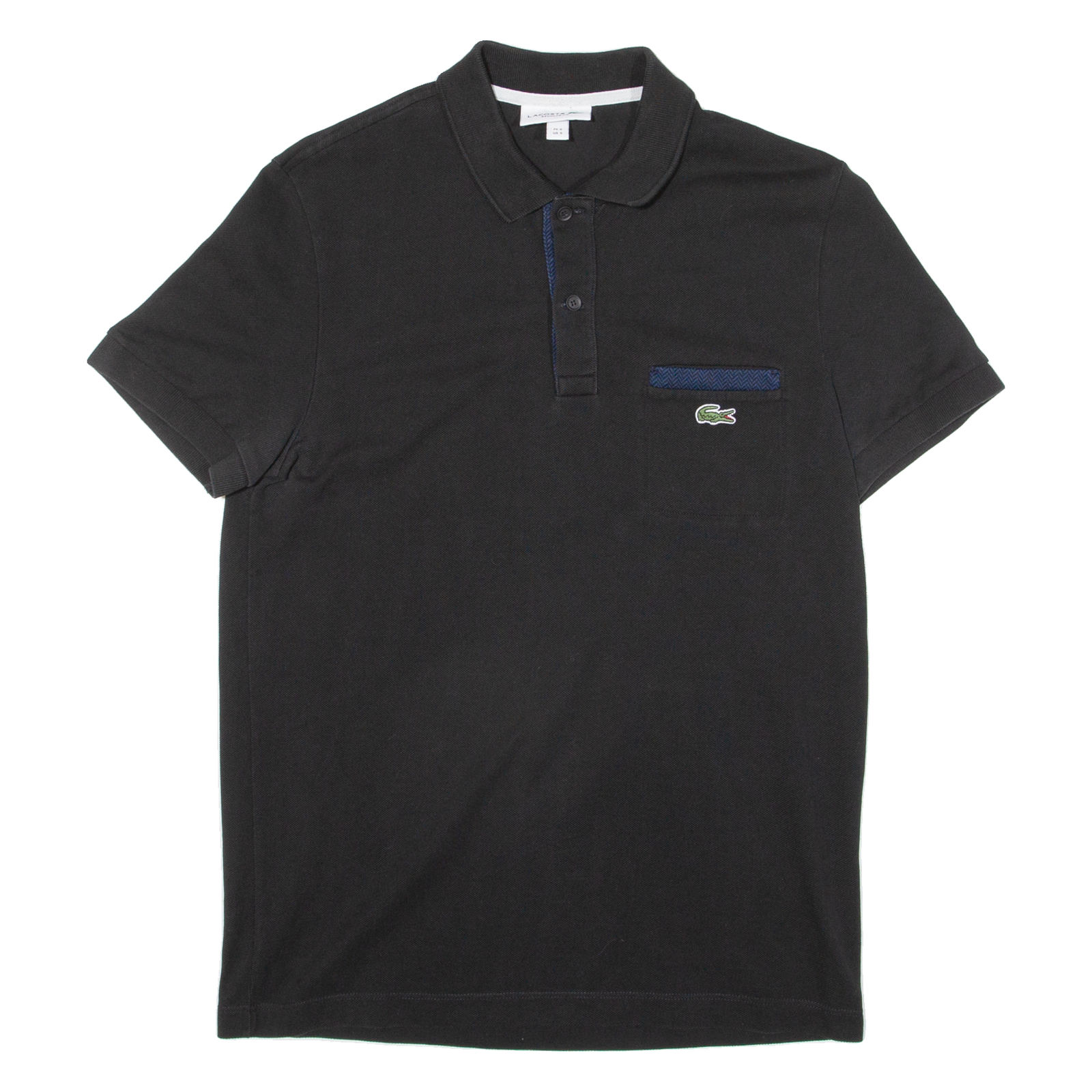 LACOSTE Mens Polo Shirt Black S Refurbished - N/A refurbished available on Cerqular