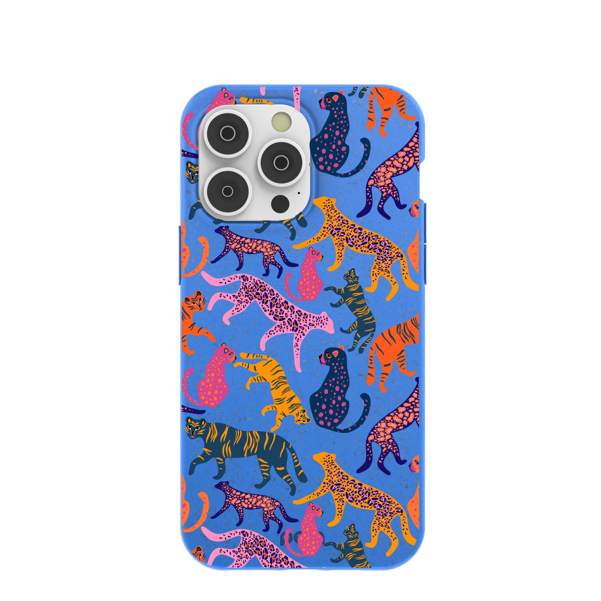 Buy Electric Blue Jungle Cat iPhone 14 Pro Max Case Refurbished - $65.00 Electric Blue Jungle Cat iPhone 14 Pro Max Case Refurbished - Pela Case refurbished available on Cerqular