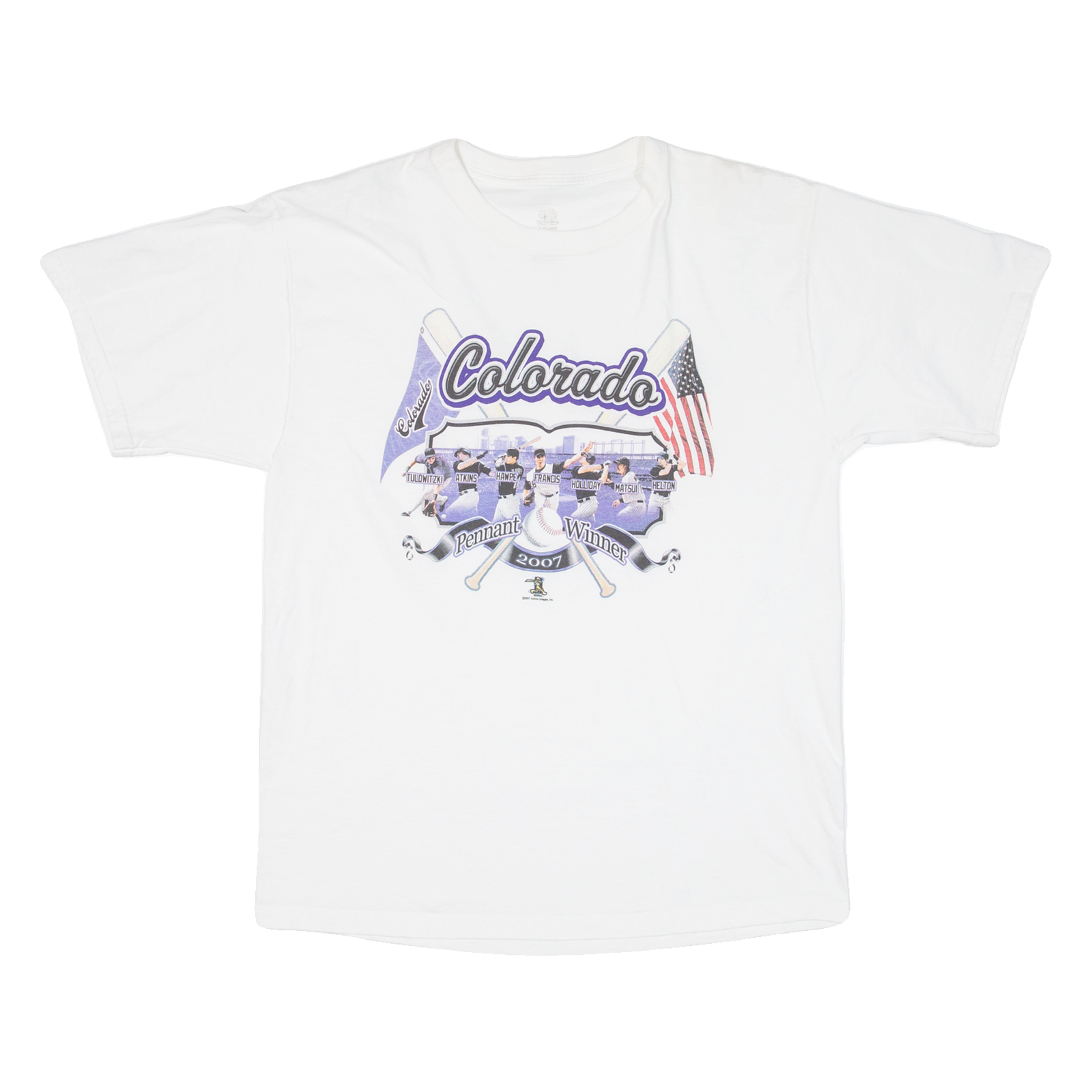 Colorado Mens T-Shirt White USA M Refurbished - N/A refurbished available on Cerqular