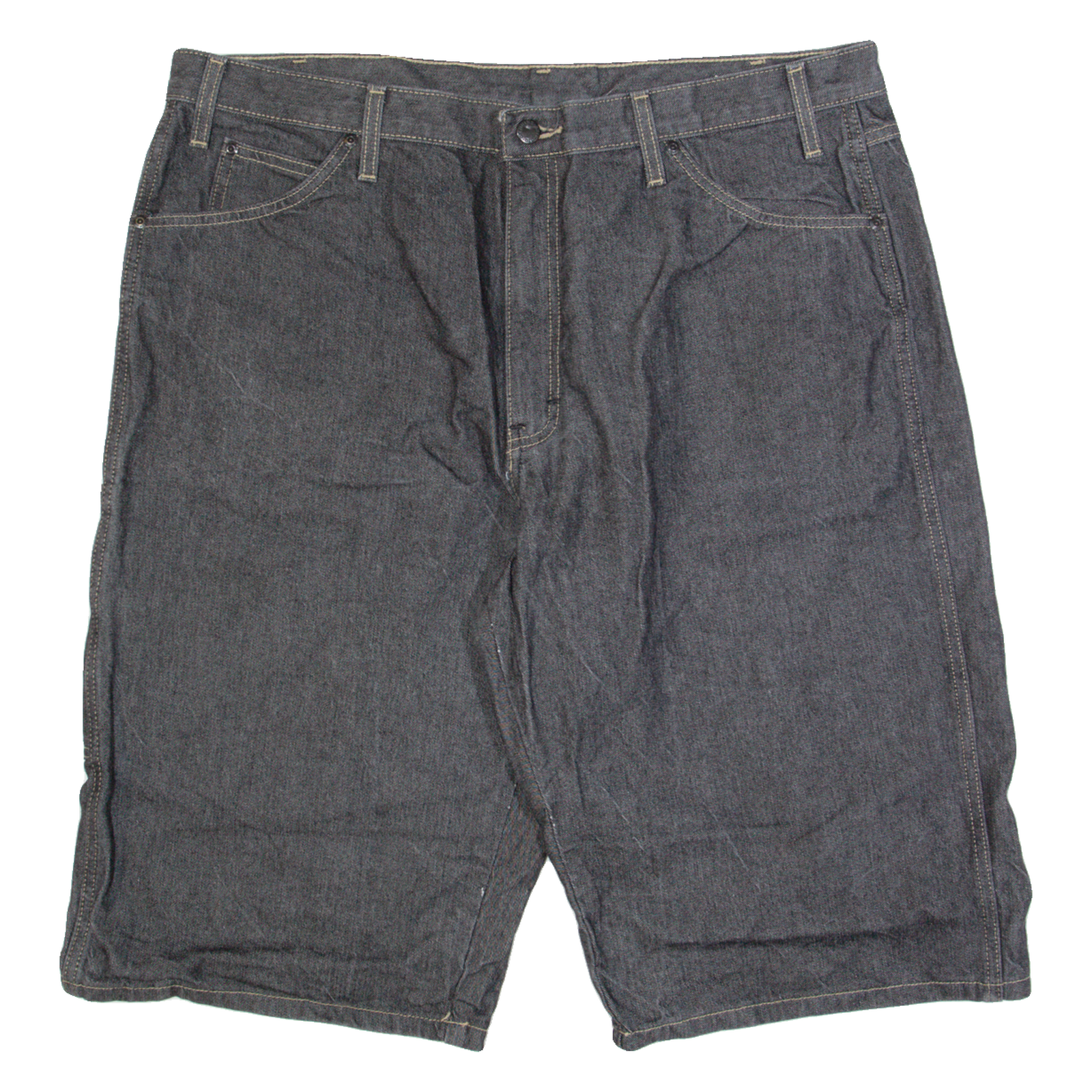DICKIES Mens Jorts Shorts Grey XL W38 Refurbished - N/A refurbished available on Cerqular