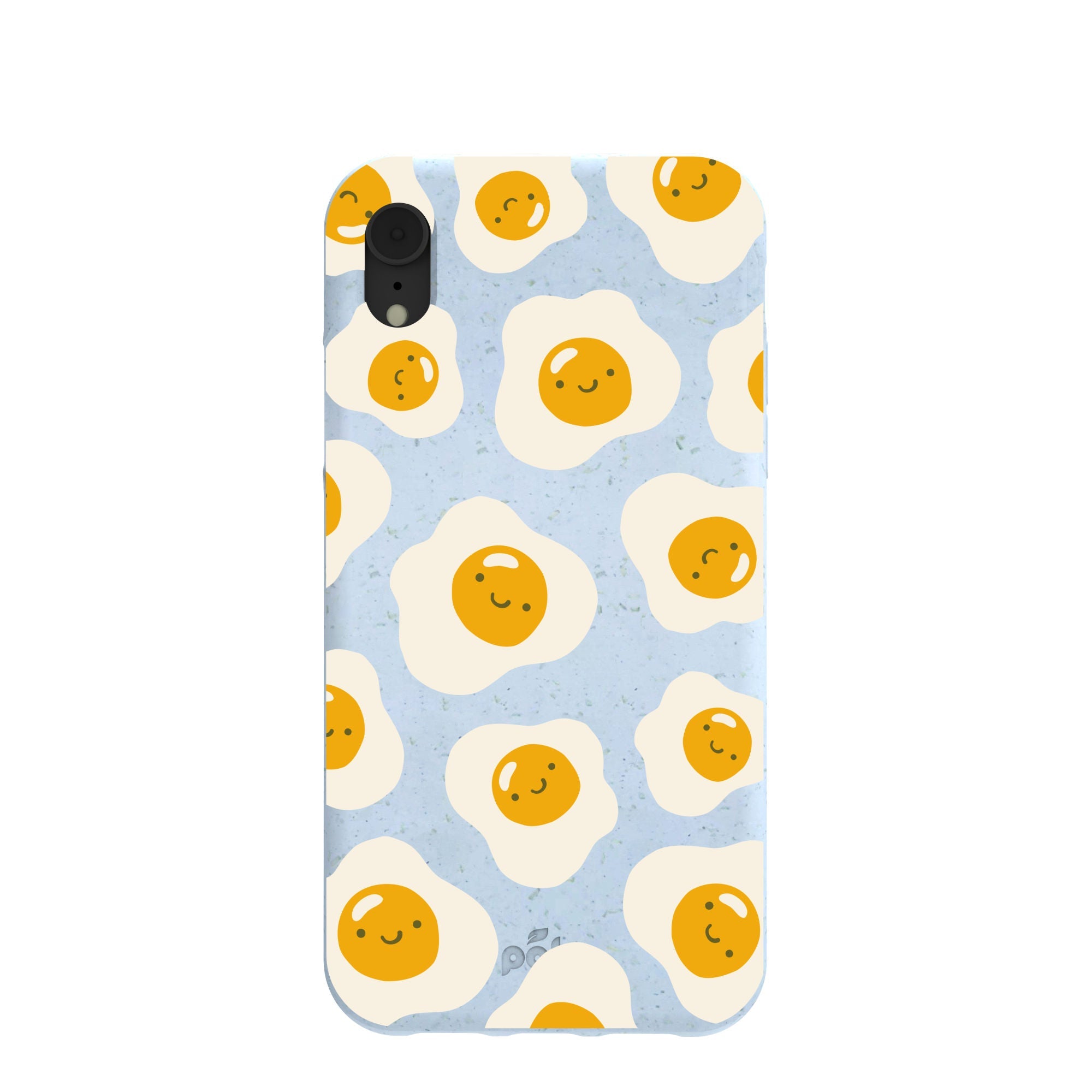 Powder Blue Sunny Side Up iPhone XR Case Refurbished - Pela Case refurbished available on Cerqular