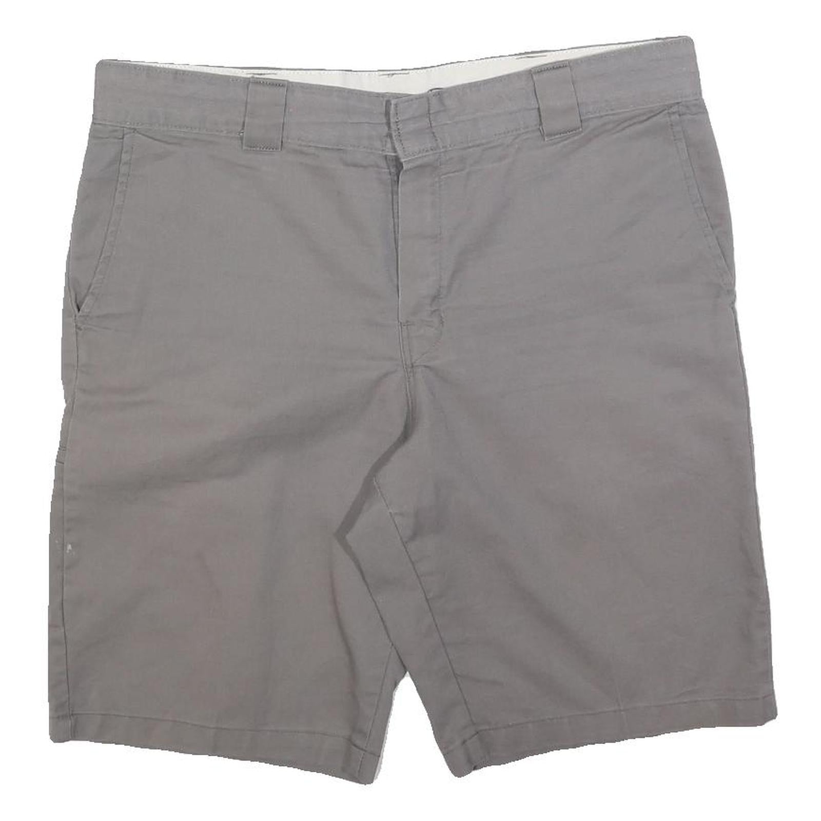 DICKIES Mens Shorts Grey Casual Cotton Blend L W36 Workwear Pocketed Refurbished - N/A refurbished available on Cerqular