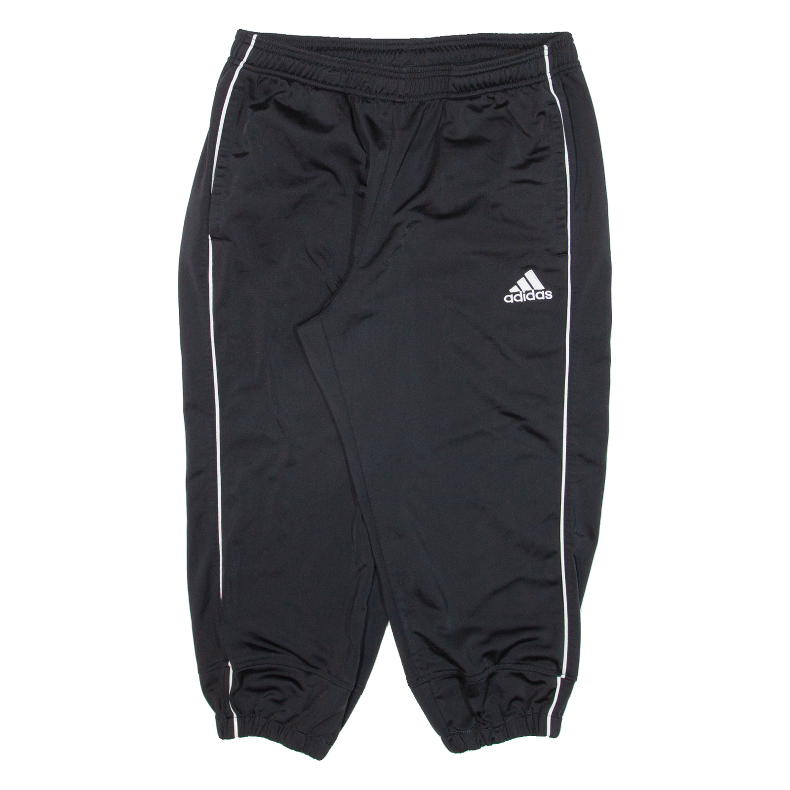 ADIDAS Womens Track Pants Black Tapered L W30 L20 Refurbished - N/A refurbished available on Cerqular