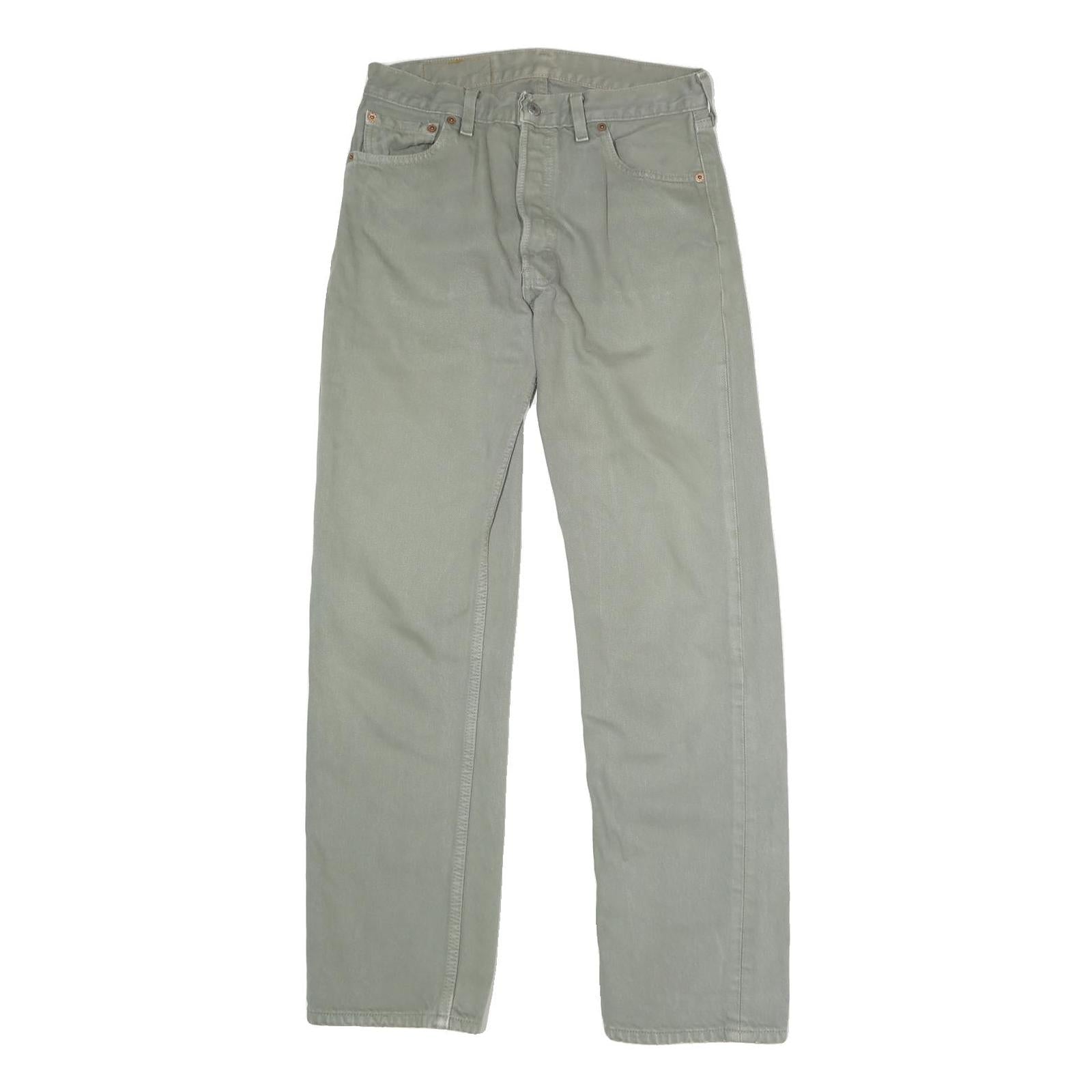 LEVI'S 501 Mens Jeans Regular Straight Denim Medium W28 L29 Classic Button Fly Refurbished - N/A refurbished available on Cerqular