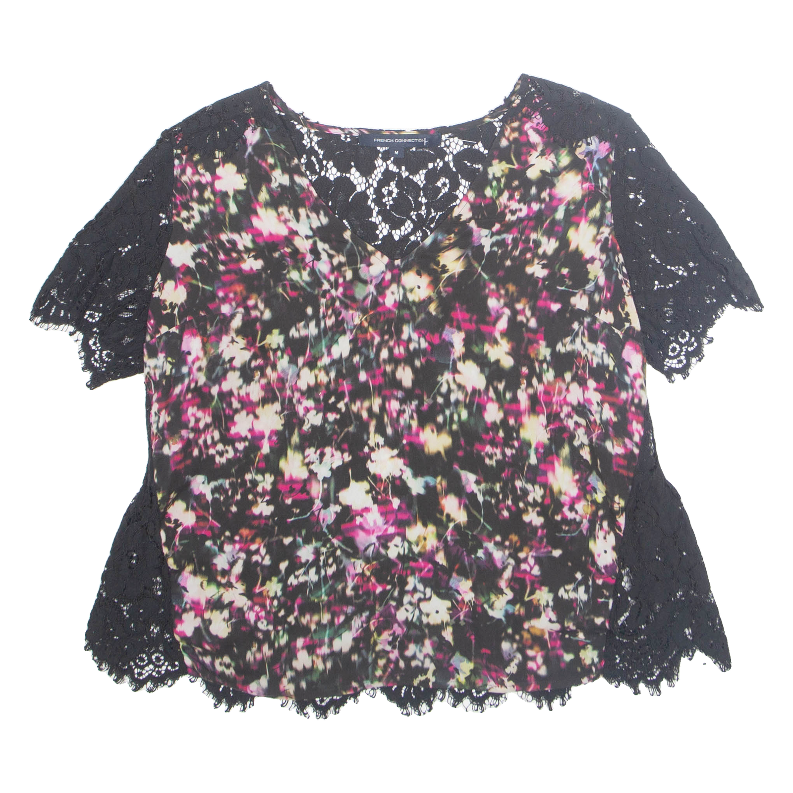Buy FRENCH CONNECTION Womens Printed Top Black V-Neck Floral M Refurbished - $16.89 FRENCH CONNECTION Womens Printed Top Black V-Neck Floral M Refurbished - N/A refurbished available on Cerqular
