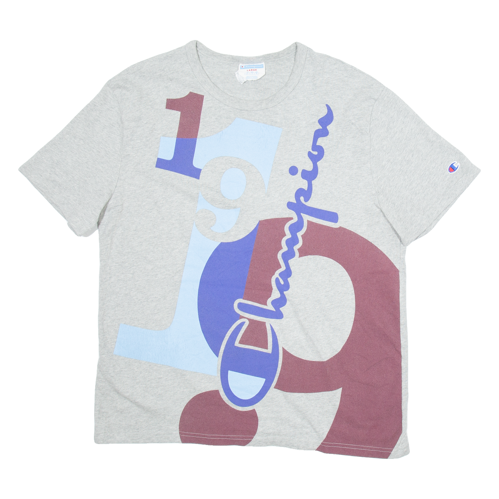 CHAMPION Mens T-Shirt Grey L Refurbished - N/A refurbished available on Cerqular