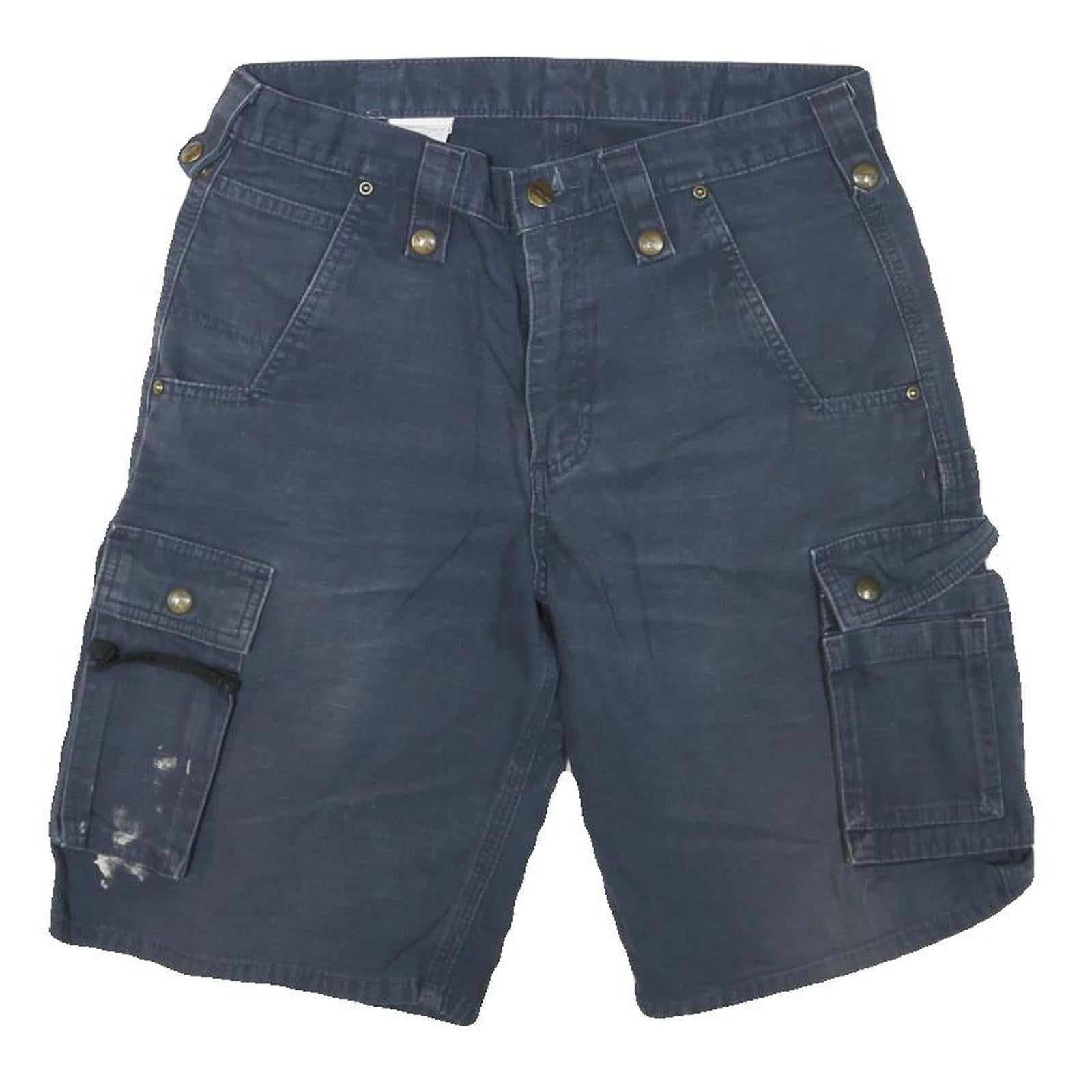 CARHARTT Mens Blue Casual Cargo Shorts M W38 Workwear Durable Cotton Blend Refurbished - N/A refurbished available on Cerqular