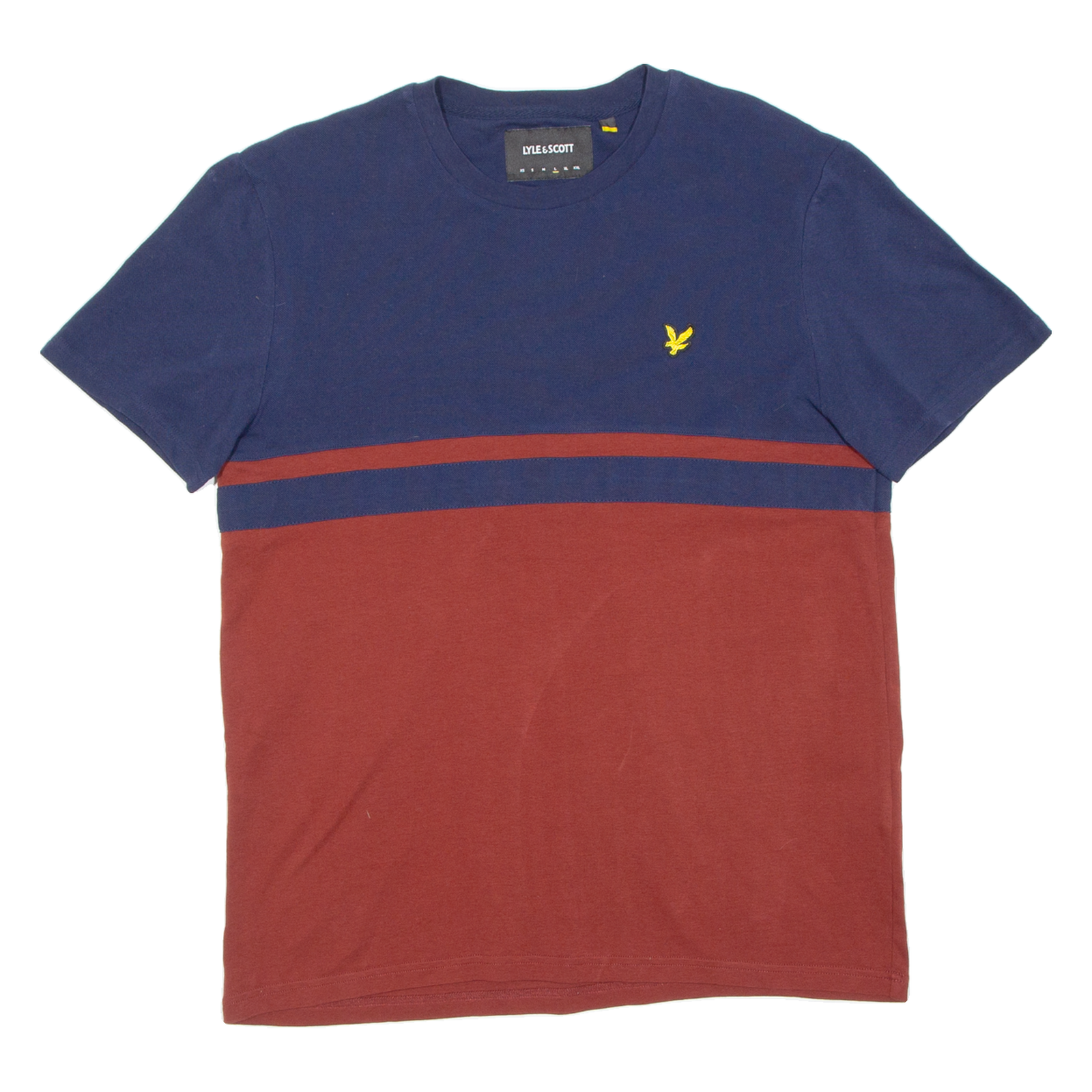 LYLE & SCOTT Mens T-Shirt Maroon L Refurbished - N/A refurbished available on Cerqular