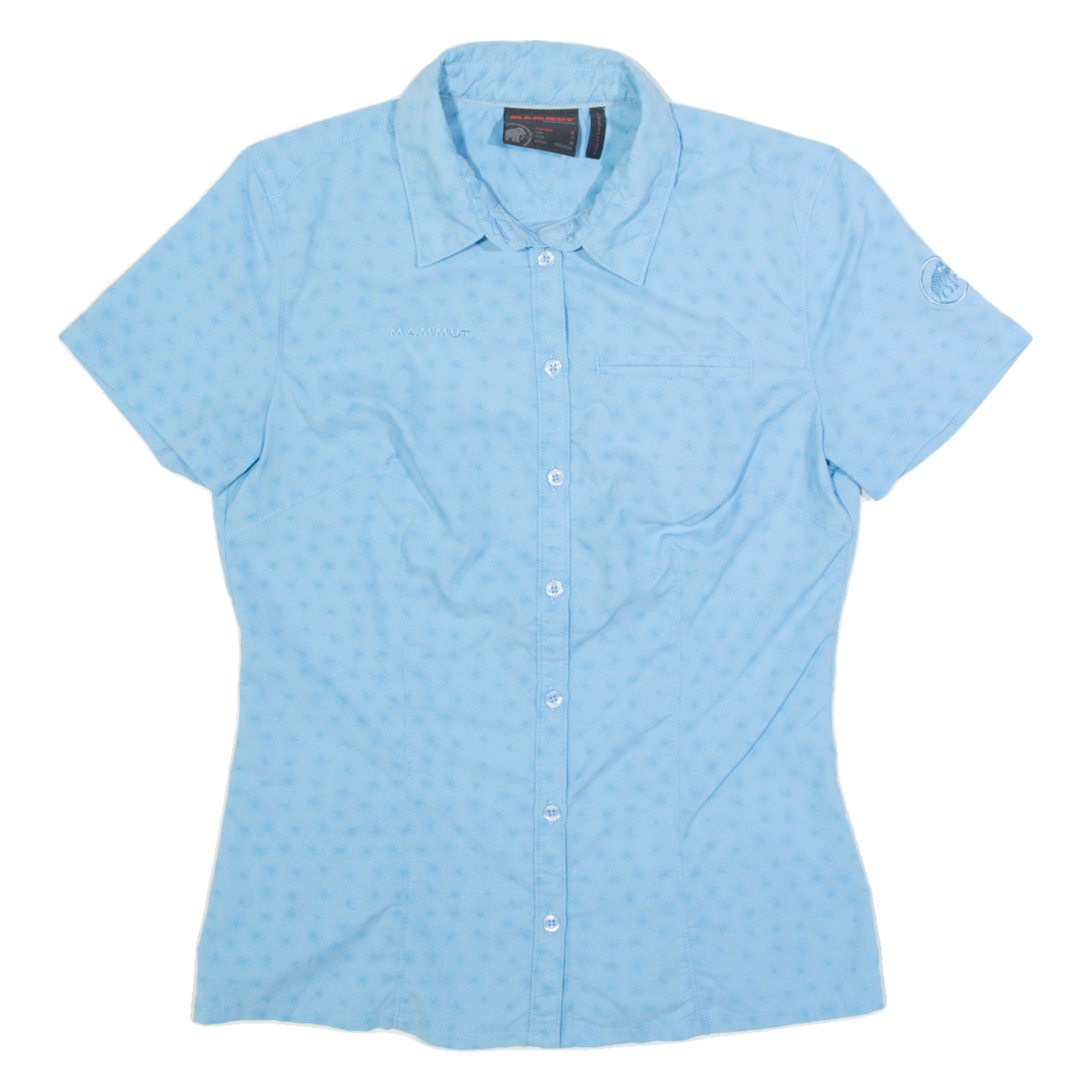 MAMMUT Womens Shirt Blue Crazy Pattern S Refurbished - N/A refurbished available on Cerqular