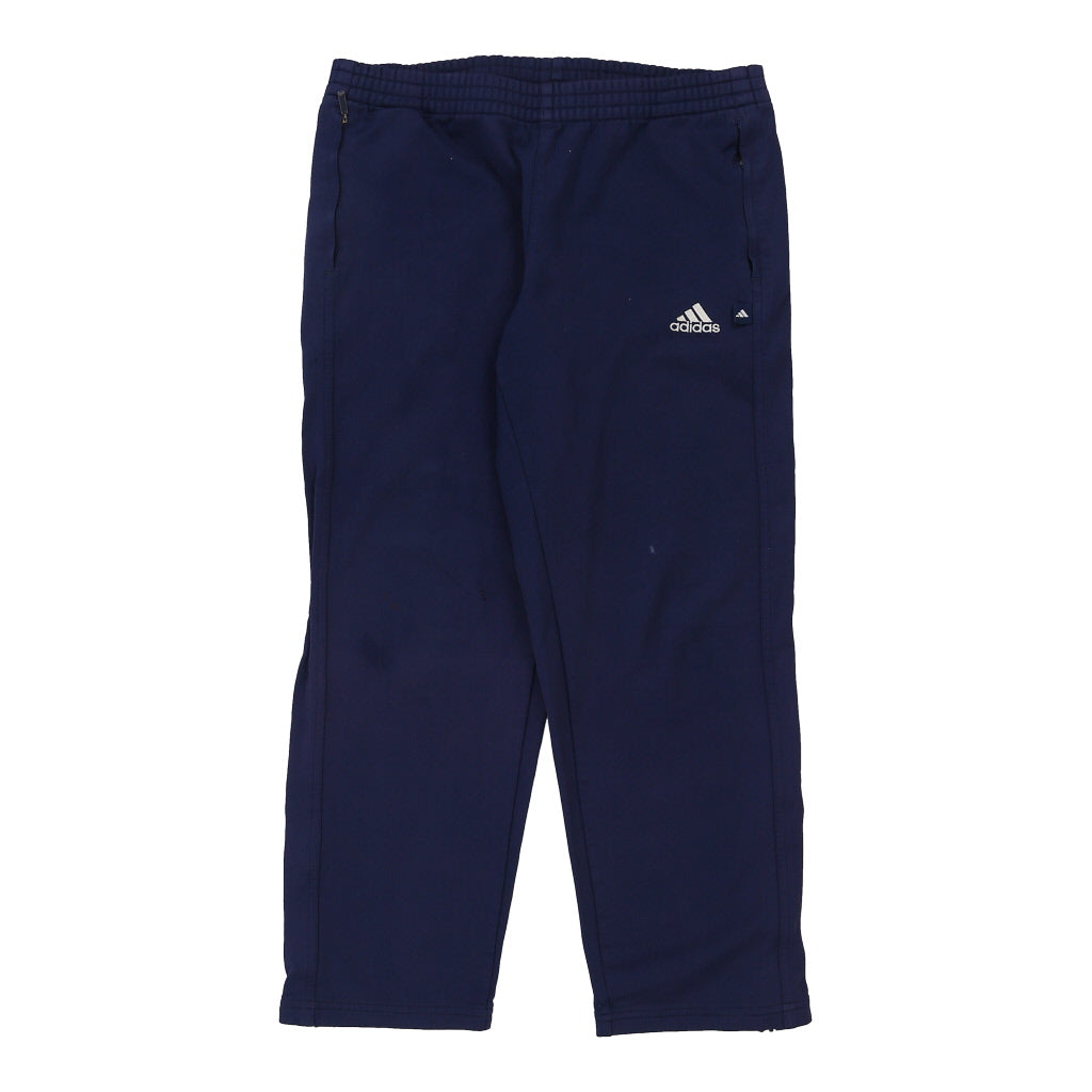 Adidas Tracksuit - Medium Navy Polyester Refurbished - Thrifted (note: this is a term often used to describe second- refurbished available on Cerqular