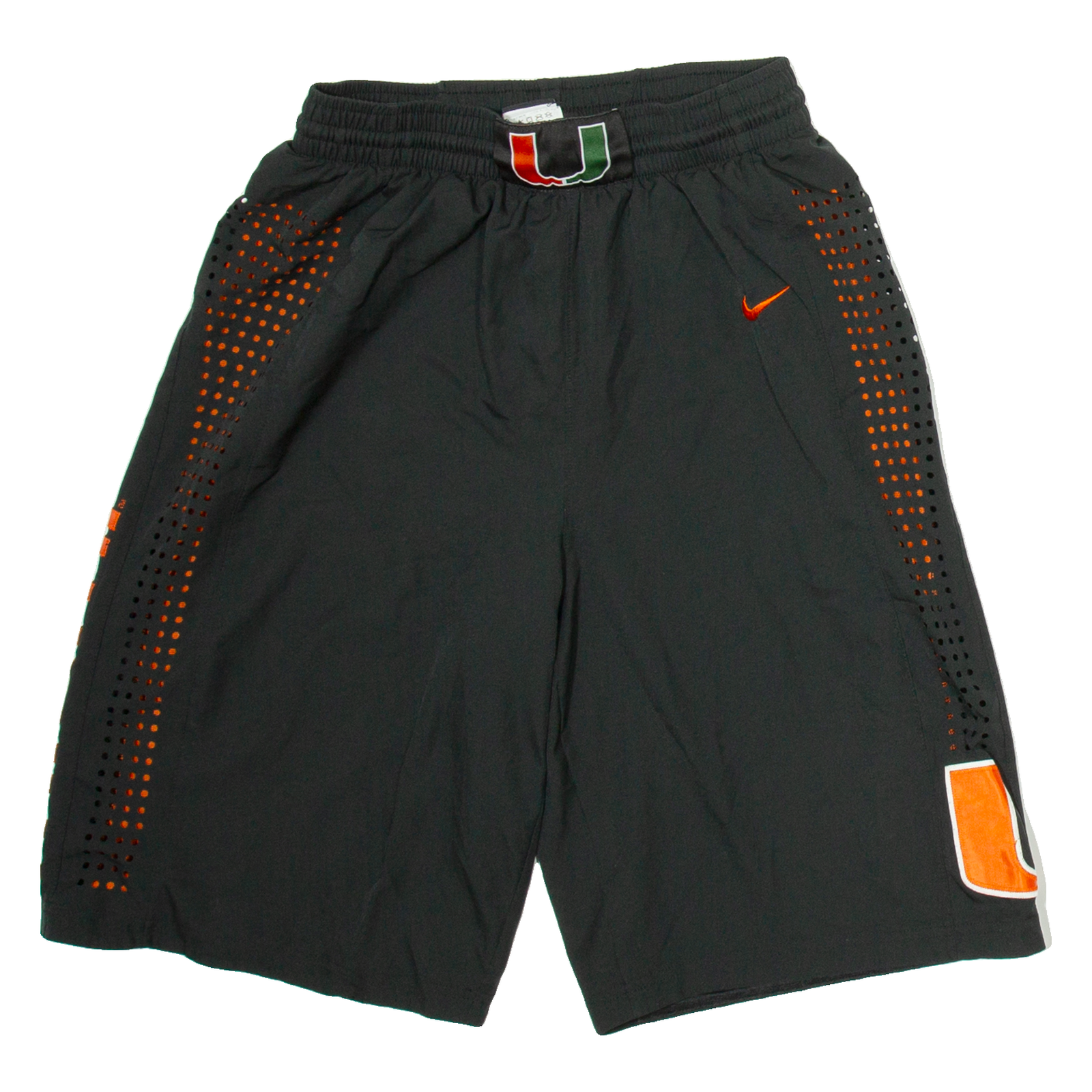 NIKE Miami Hurricanes Mens Sports Shorts Black S W26 Refurbished - N/A refurbished available on Cerqular