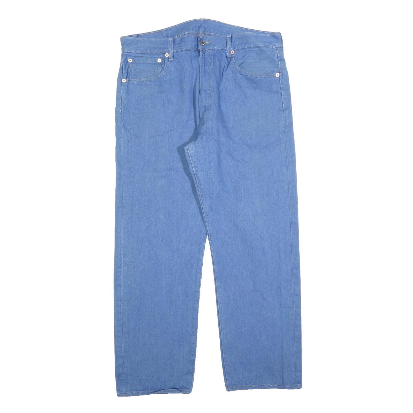 LEVI'S 501XX Mens Jeans Blue Regular Straight Denim W36 L30 Classic Cotton Blend Refurbished - N/A refurbished available on Cerqular