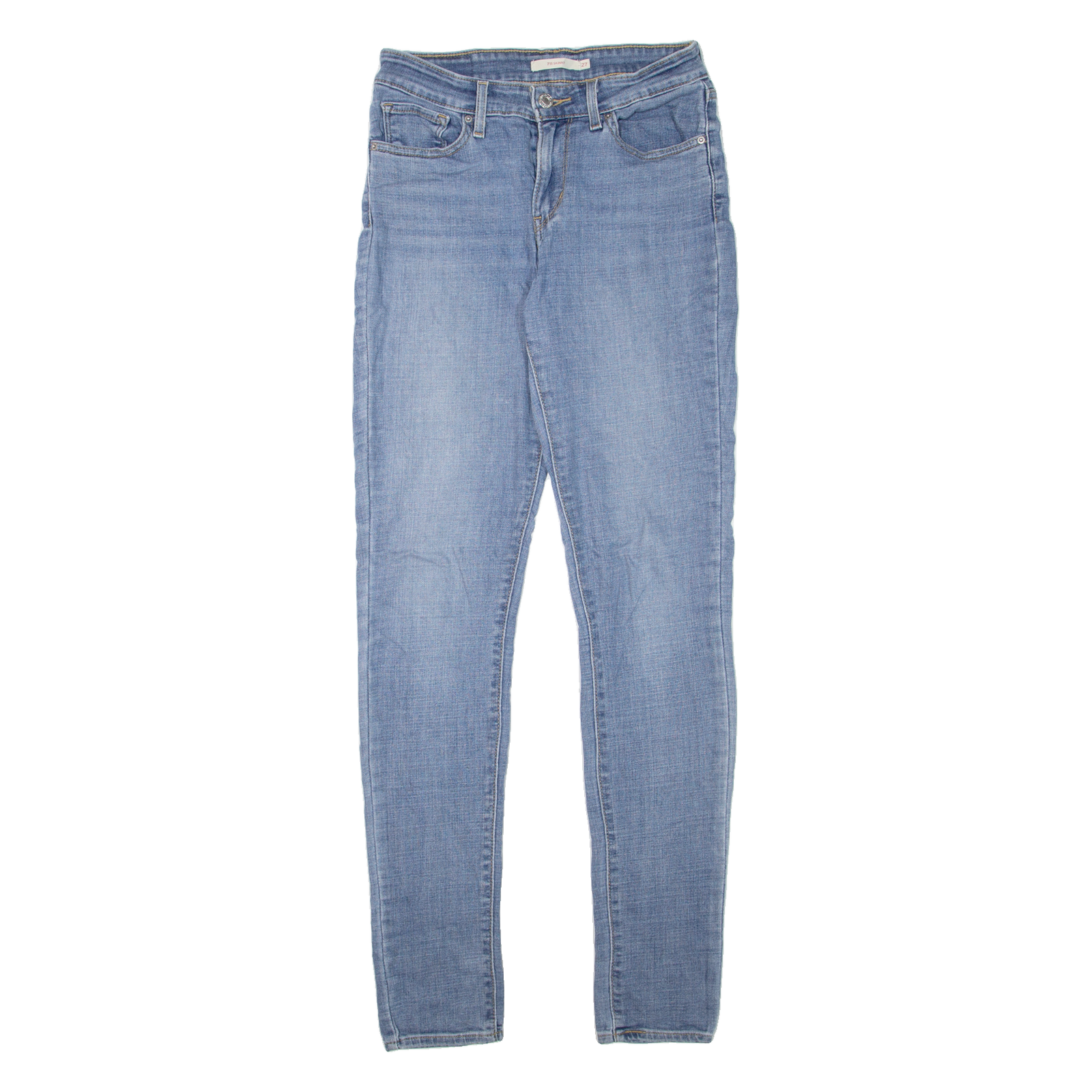 LEVI'S 711 Womens Jeans Blue Slim Skinny Stone Wash W27 L32 Refurbished - N/A refurbished available on Cerqular
