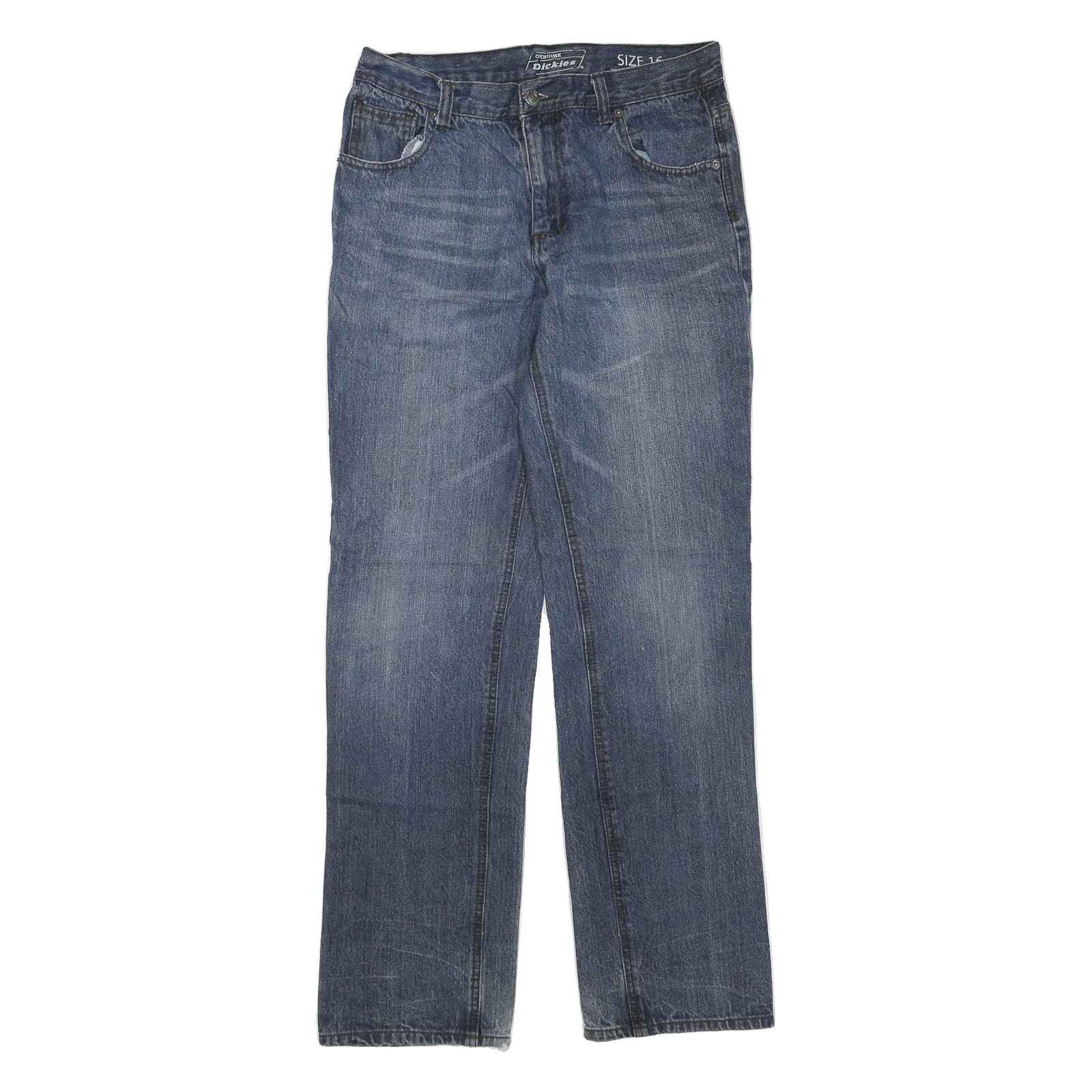 DICKIES Womens Regular Fit Blue Denim Jeans W30 L32 Zip Cotton Blend Casual Refurbished - N/A refurbished available on Cerqular