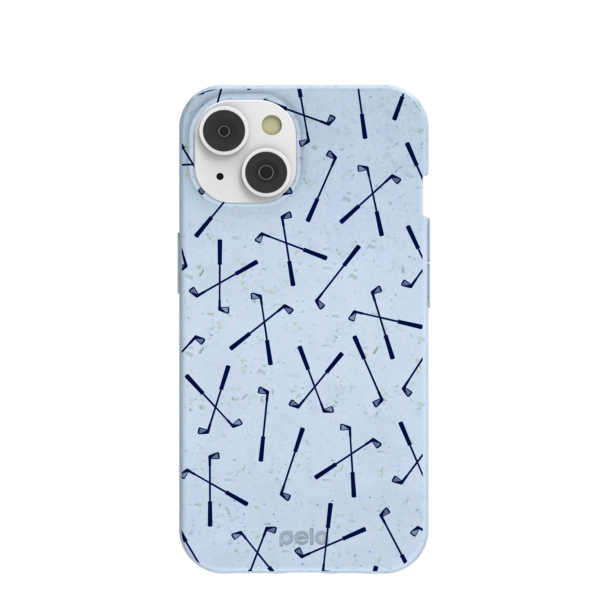 Powder Blue Golf Clubs iPhone 14/16e Case Refurbished - Pela Case refurbished available on Cerqular