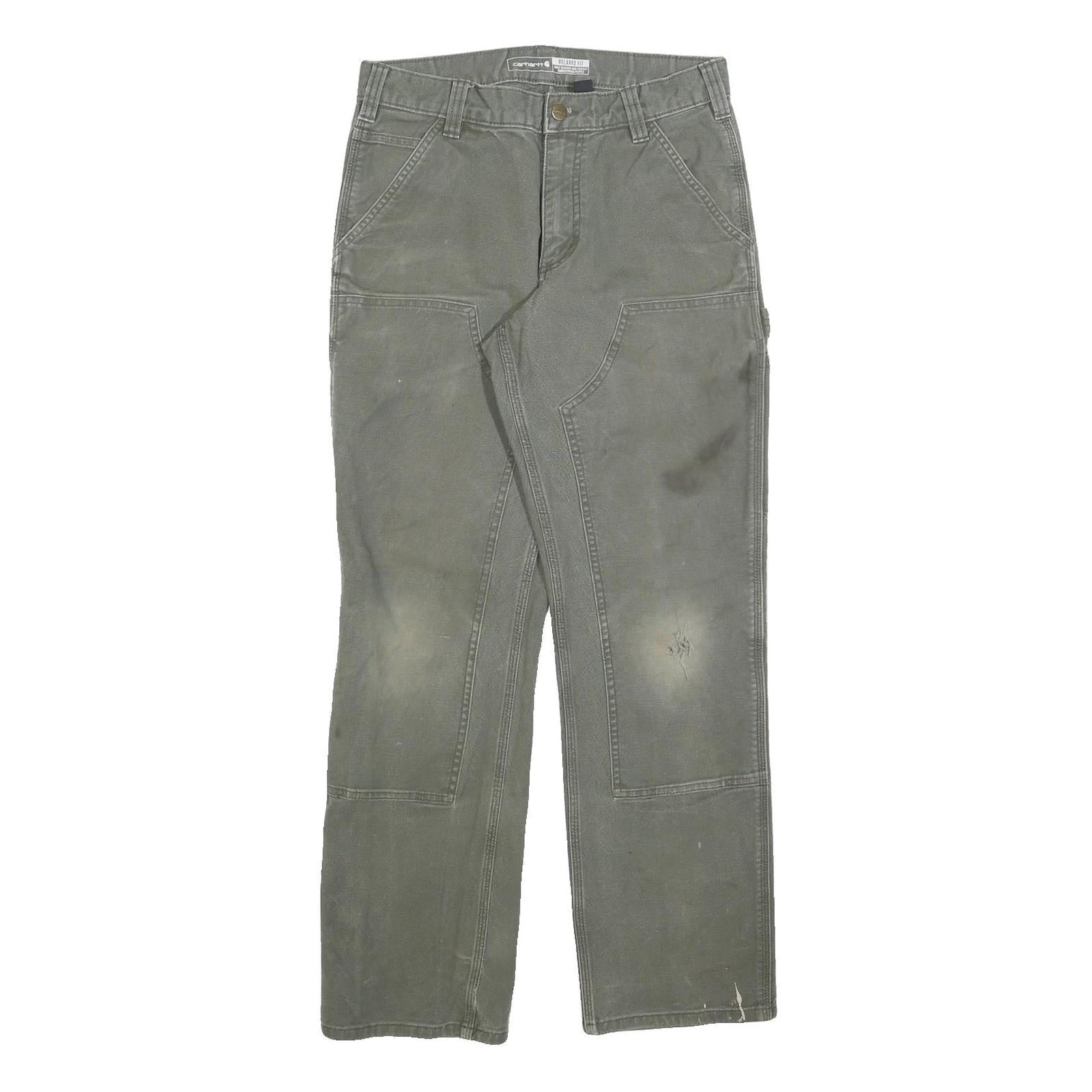 CARHARTT Mens Relaxed Fit Workwear Cotton Blend Jeans W30 L32 Durable Zip Refurbished - N/A refurbished available on Cerqular