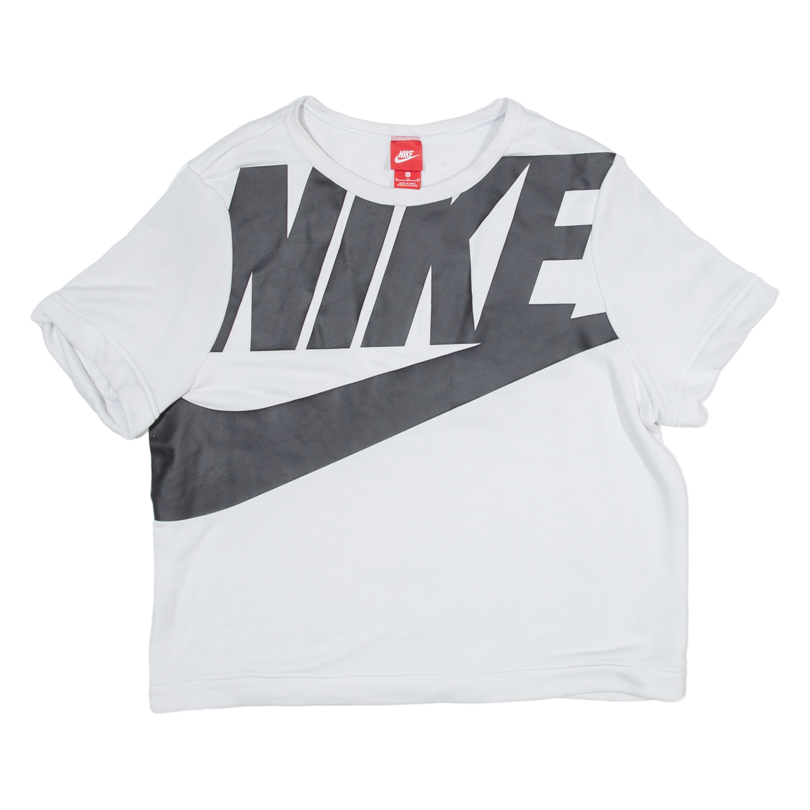 NIKE Short Sleeved Womens Sweatshirt White XL Refurbished - N/A refurbished available on Cerqular