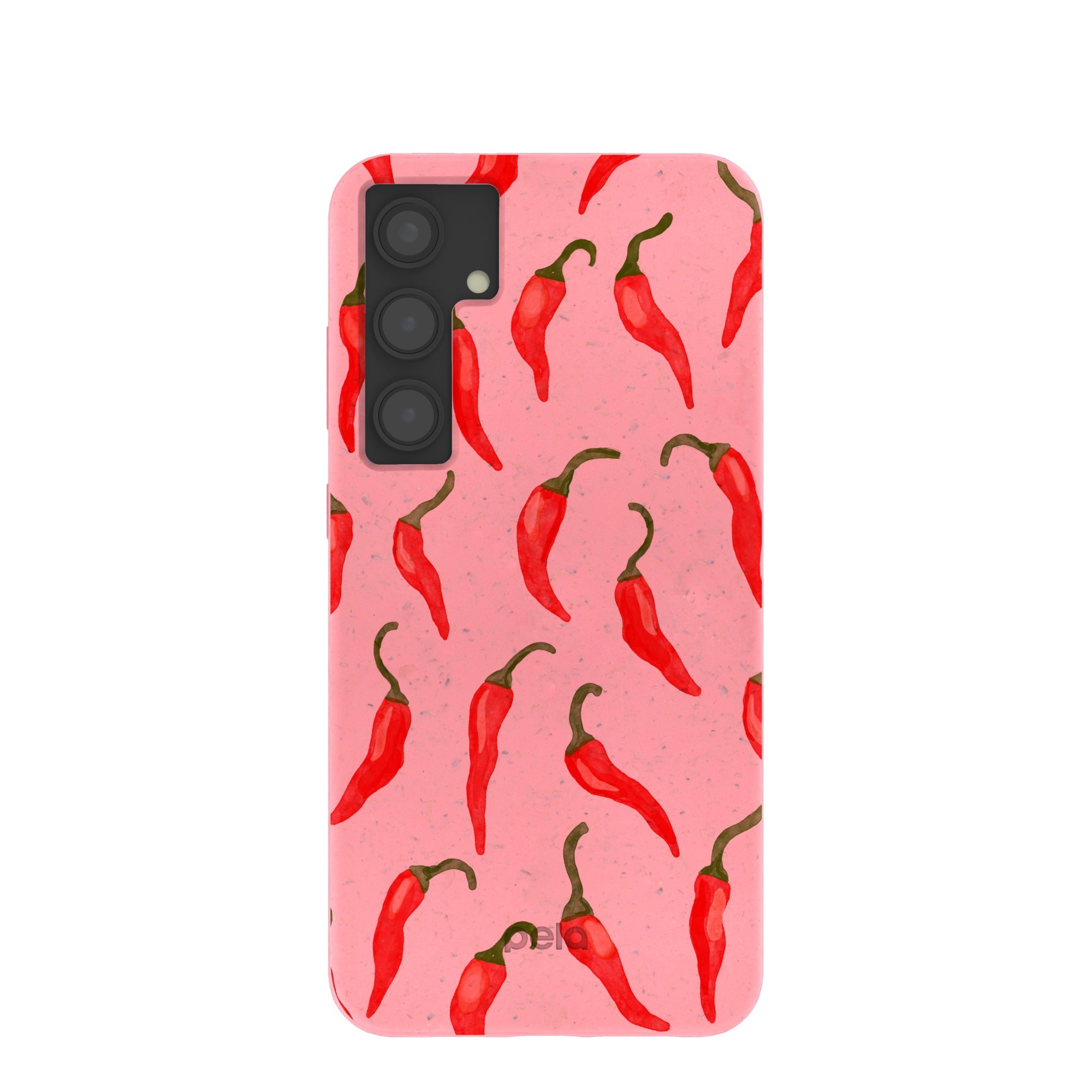 Bubblegum Pink Heatwave Samsung Galaxy S24+(Plus) Case Refurbished - Pela Case refurbished available on Cerqular