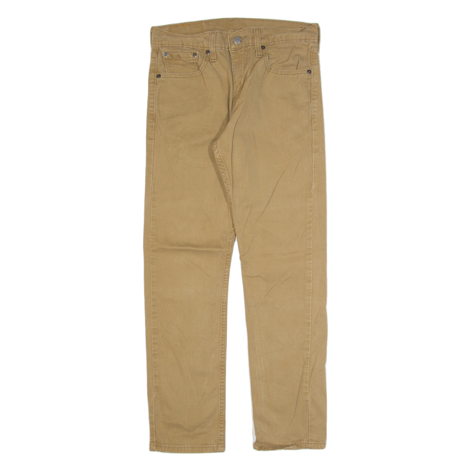 LEVI'S 502 Mens Trousers Beige Slim Tapered W28 L27 Refurbished - N/A refurbished available on Cerqular