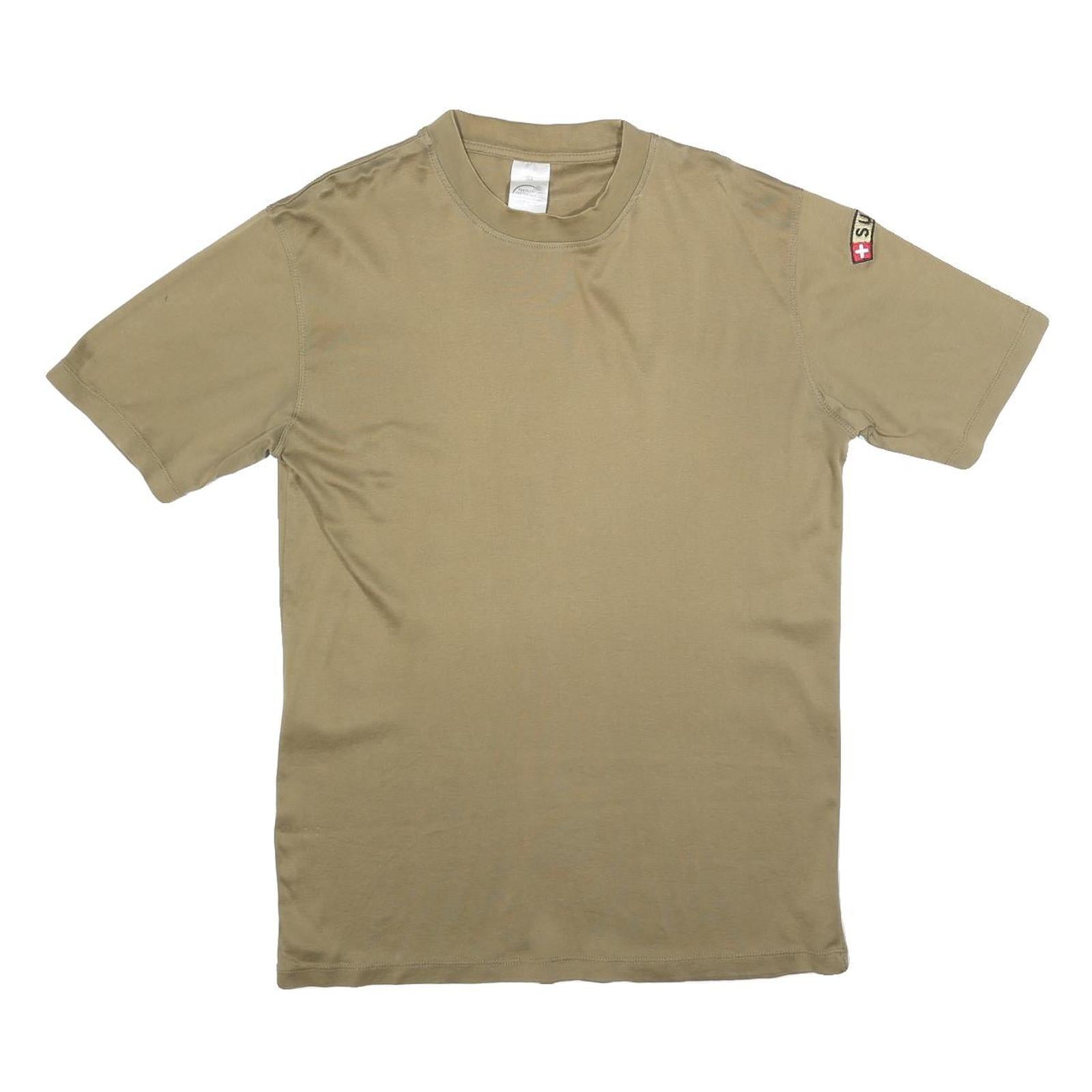 Buy Mens Beige T-Shirt M Short Sleeve Crew Neck Plain Cotton Blend Casual Wear Refurbished - $12.99 Mens Beige T-Shirt M Short Sleeve Crew Neck Plain Cotton Blend Casual Wear Refurbished - N/A refurbished available on Cerqular