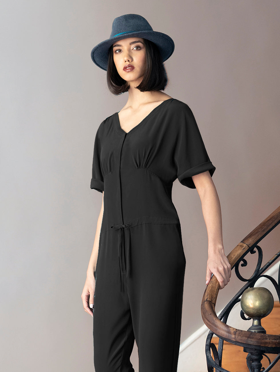 Buy ACER | Draw-String Silk Jumpsuit | Colour: BLACK | Size: XS (UK 8) Refurbished - $362.81 ACER | Draw-String Silk Jumpsuit | Colour: BLACK | Size: XS (UK 8) Refurbished - N/A refurbished available on Cerqular