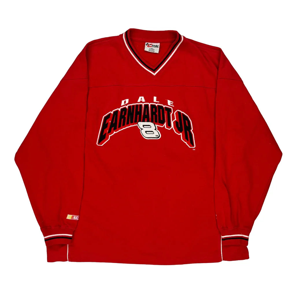 Dale Earnhardt Jr. Chase Authentics Nascar Sweatshirt - 2XL Red Polyester Blend Refurbished - Thrifted (note: this is a term often used to describe second- refurbished available on Cerqular