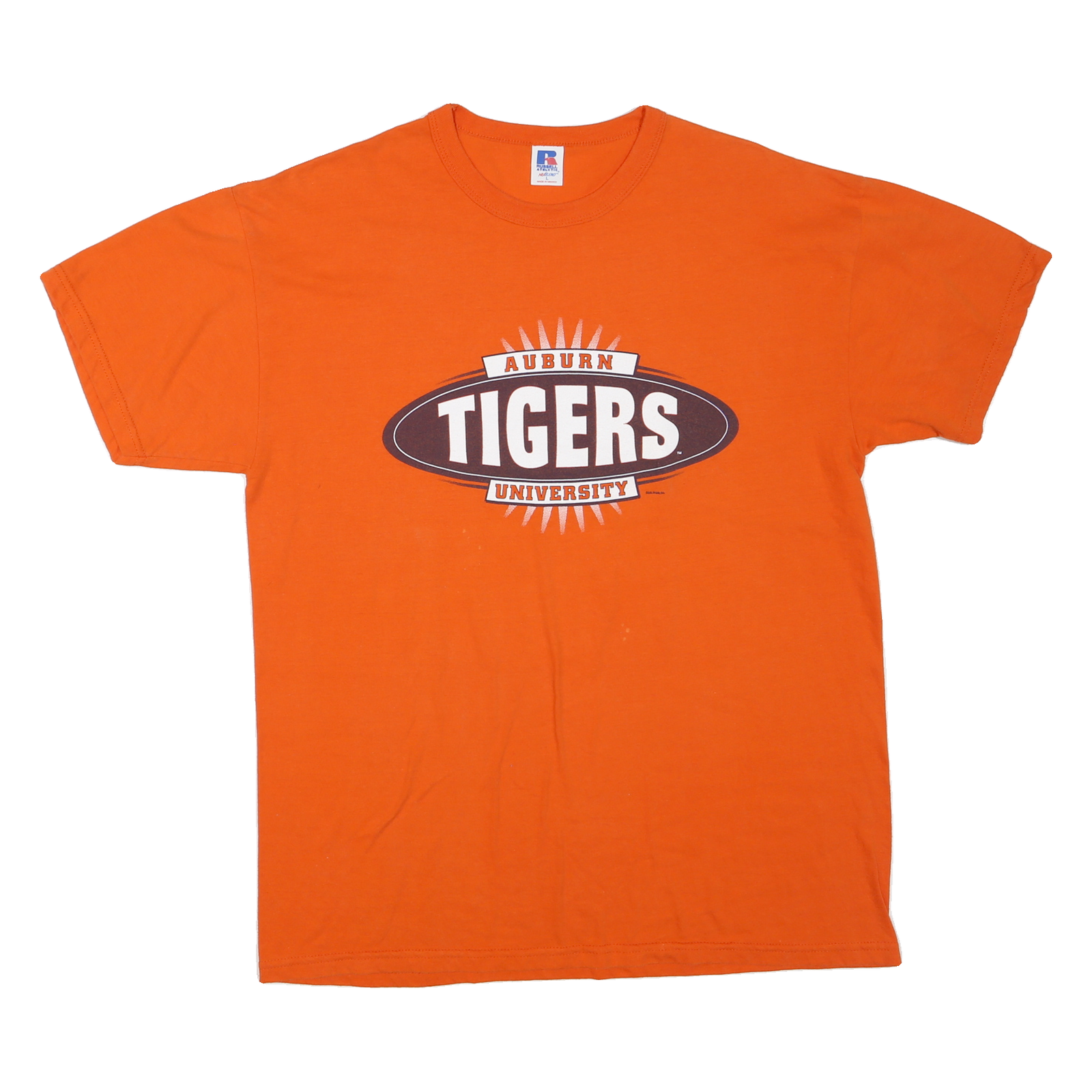 Buy RUSSELL ATHLETIC Mens Orange Auburn Tigers Graphic T-Shirt L Crew Neck Short Refurbished - $14.29 RUSSELL ATHLETIC Mens Orange Auburn Tigers Graphic T-Shirt L Crew Neck Short Refurbished - N/A refurbished available on Cerqular