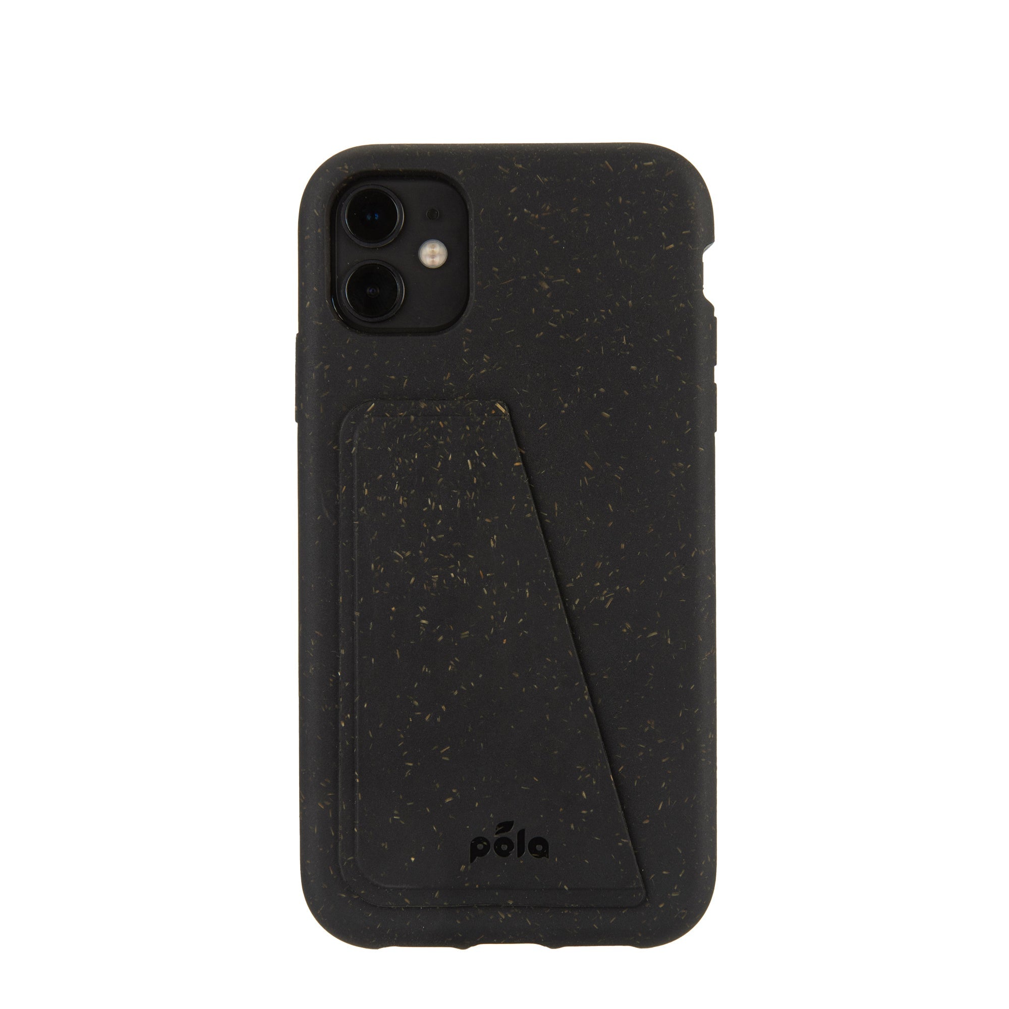 Black iPhone 11 Wallet Case Refurbished - Pela Case refurbished available on Cerqular