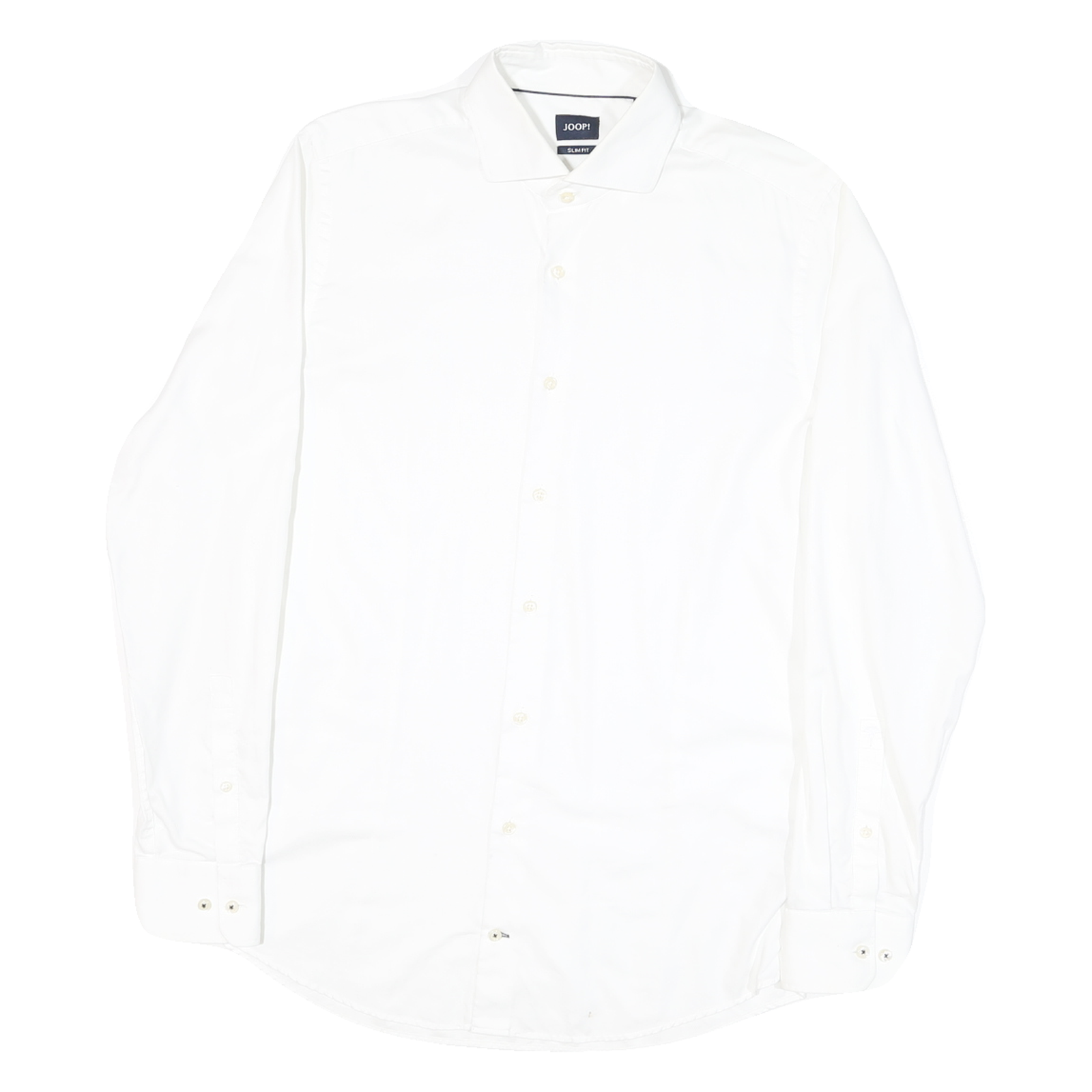 JOOP Mens White Slim Fit Shirt M Cotton Blend Formal Business Casual Refurbished - N/A refurbished available on Cerqular