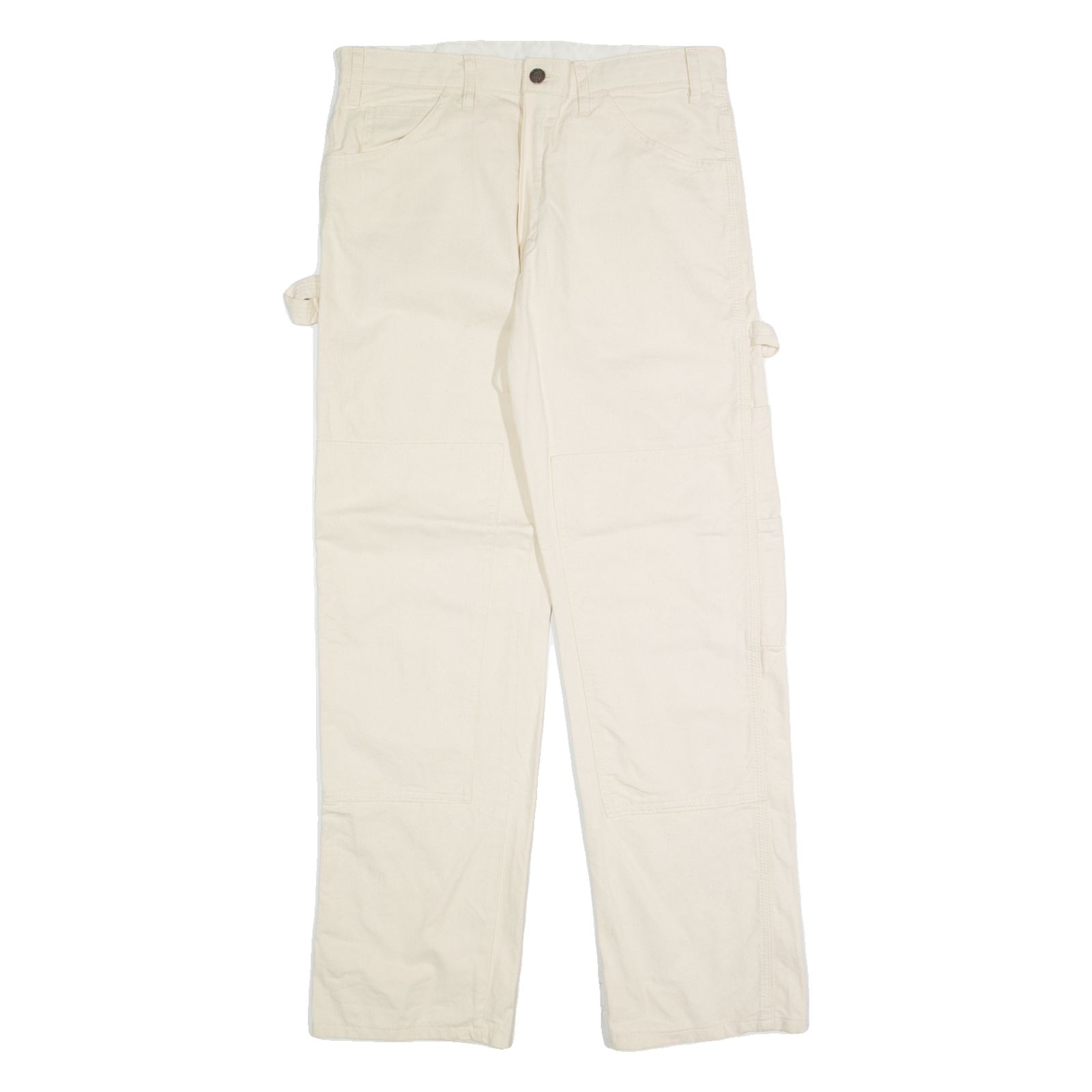 DICKIES Carpenter Cargo Mens Trousers Cream Regular Straight W32 L30 Refurbished - N/A refurbished available on Cerqular