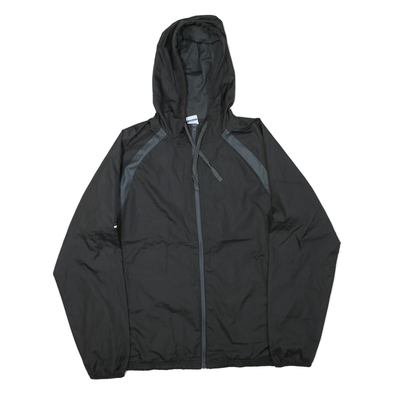 STARTER Mens Black Zip Hooded Sweatshirt L Polyester Blend Lightweight Refurbished - N/A refurbished available on Cerqular