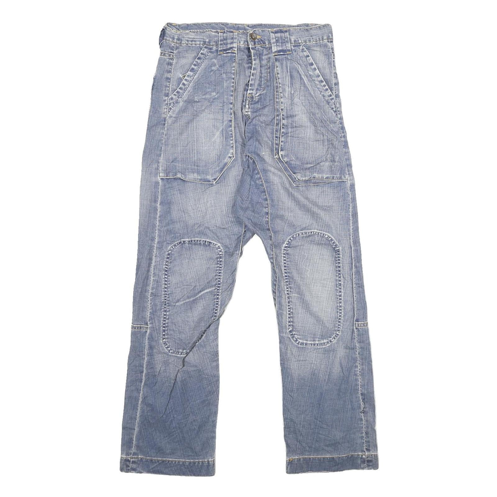 Buy Womens Light Blue Relaxed Straight Denim Cotton Blend Jeans W29 L30 Patchwork Refurbished - $20.79 Womens Light Blue Relaxed Straight Denim Cotton Blend Jeans W29 L30 Patchwork Refurbished - N/A refurbished available on Cerqular