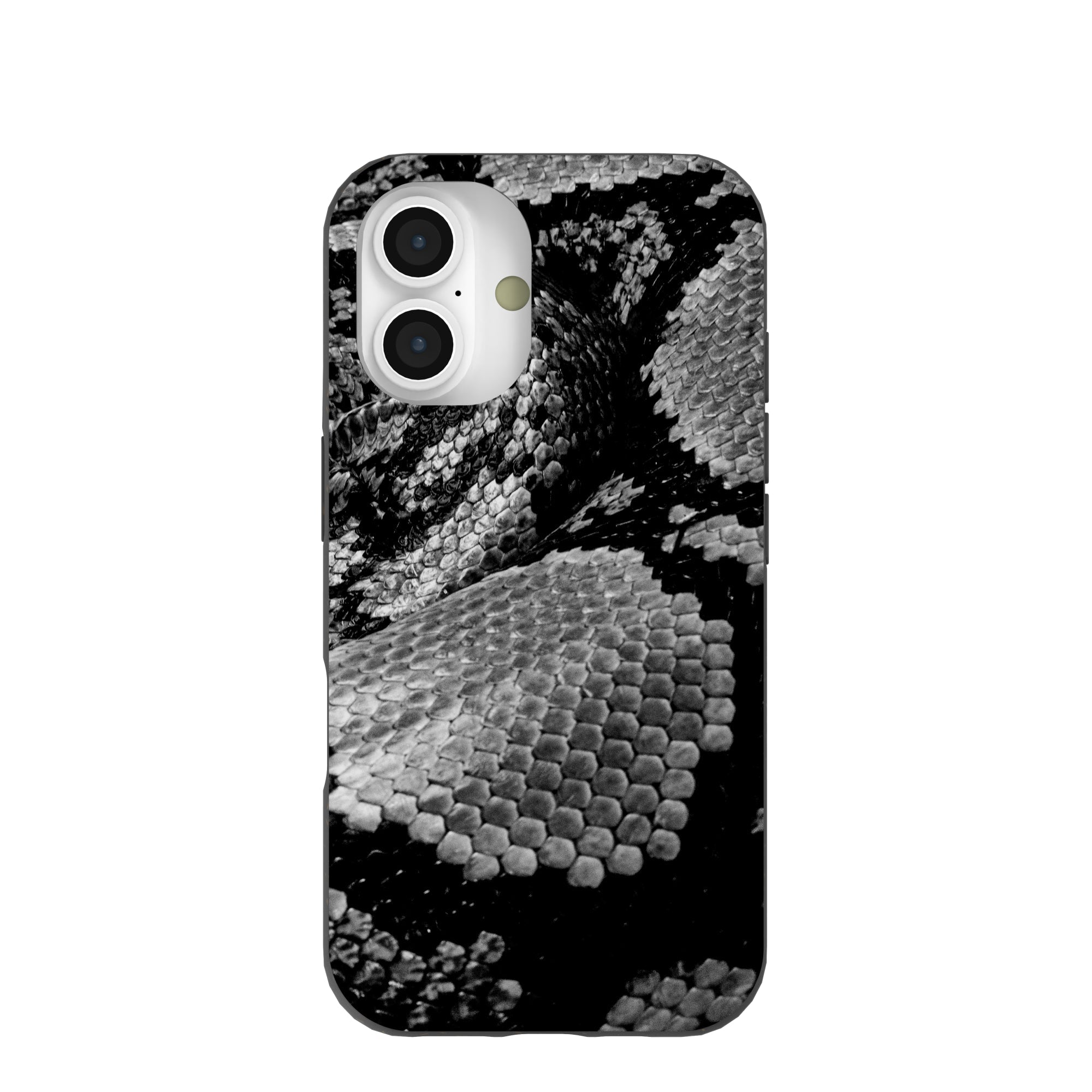 Black Snake Scale iPhone 16 Case Refurbished - Pela Case refurbished available on Cerqular