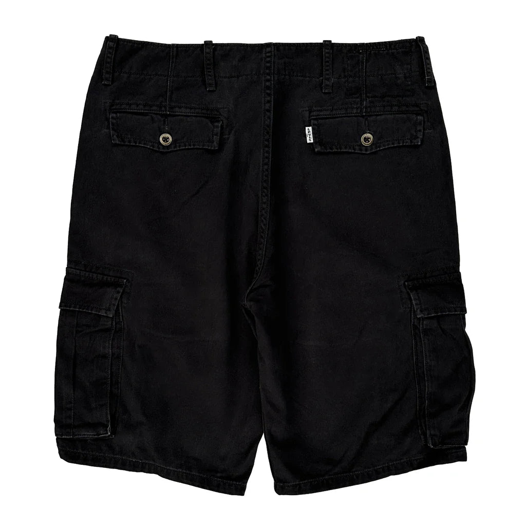 Levis Cargo Shorts - 32W 10L Black Cotton Refurbished - Thrifted (note: this is a term often used to describe second- refurbished available on Cerqular