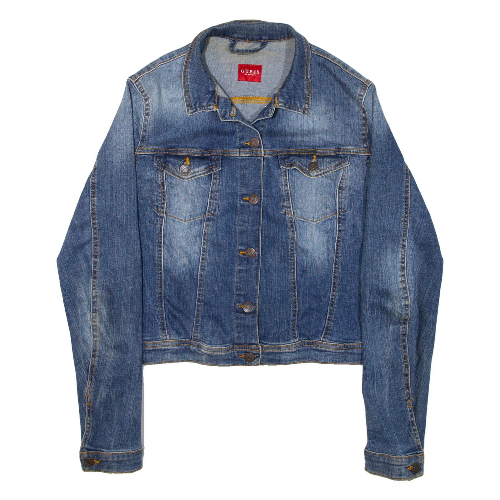 GUESS Womens Denim Jacket Blue M Refurbished - N/A refurbished available on Cerqular