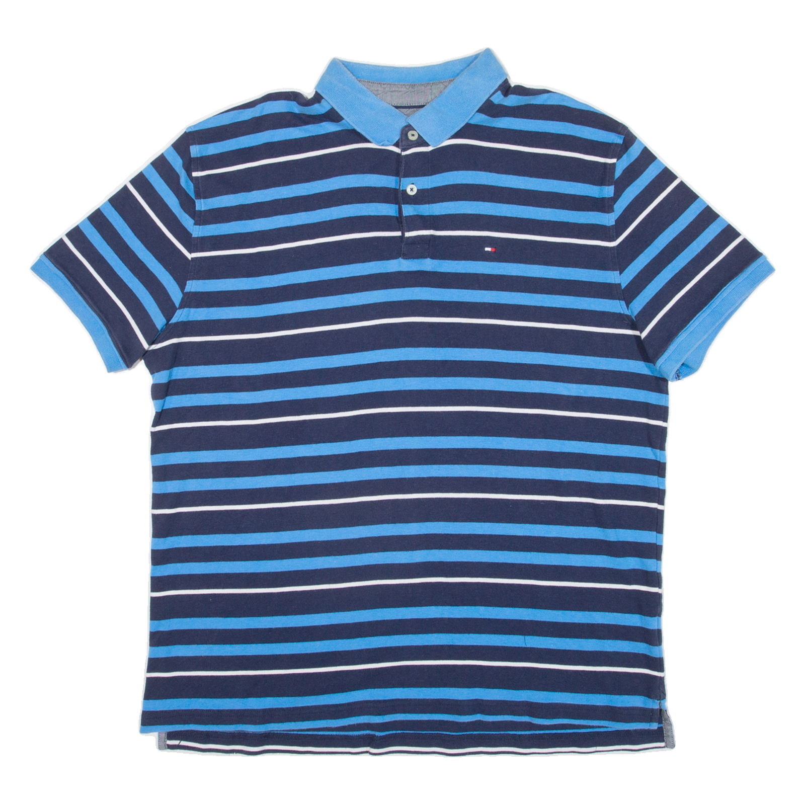 Buy TOMMY HILFIGER Mens Polo Shirt Blue Striped XL Refurbished - $33.79 TOMMY HILFIGER Mens Polo Shirt Blue Striped XL Refurbished - N/A refurbished available on Cerqular