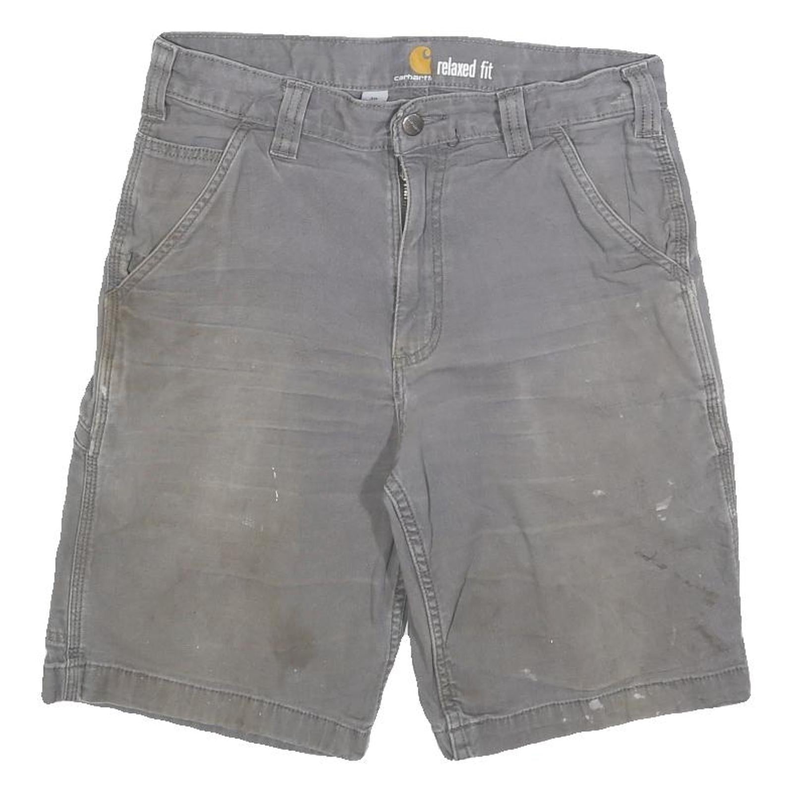 CARHARTT Mens Shorts Grey Casual Relaxed Fit M W30 Workwear Utility Cotton Blend Refurbished - N/A refurbished available on Cerqular
