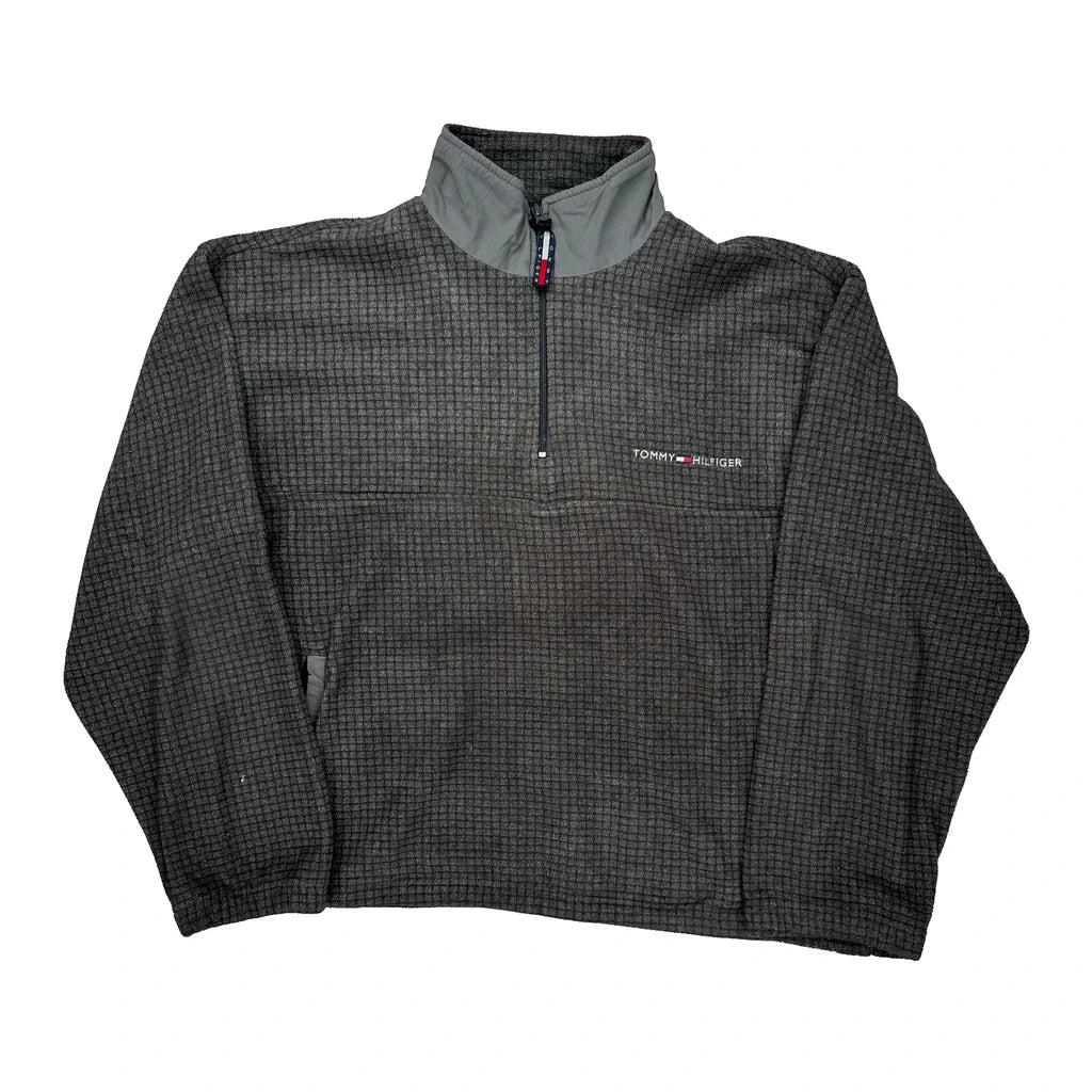 Buy Tommy Hilfiger Fleece - Large Grey Polyester Refurbished - $73.69 Tommy Hilfiger Fleece - Large Grey Polyester Refurbished - Thrifted (note: this is a term often used to describe second- refurbished available on Cerqular
