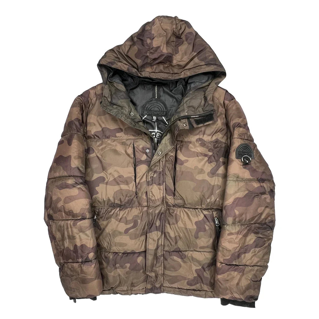 Buy Southpole Hip Hop Puffer - XL Camo Polyester Refurbished - $120.59 Southpole Hip Hop Puffer - XL Camo Polyester Refurbished - Thrifted (note: this is a term often used to describe second- refurbished available on Cerqular