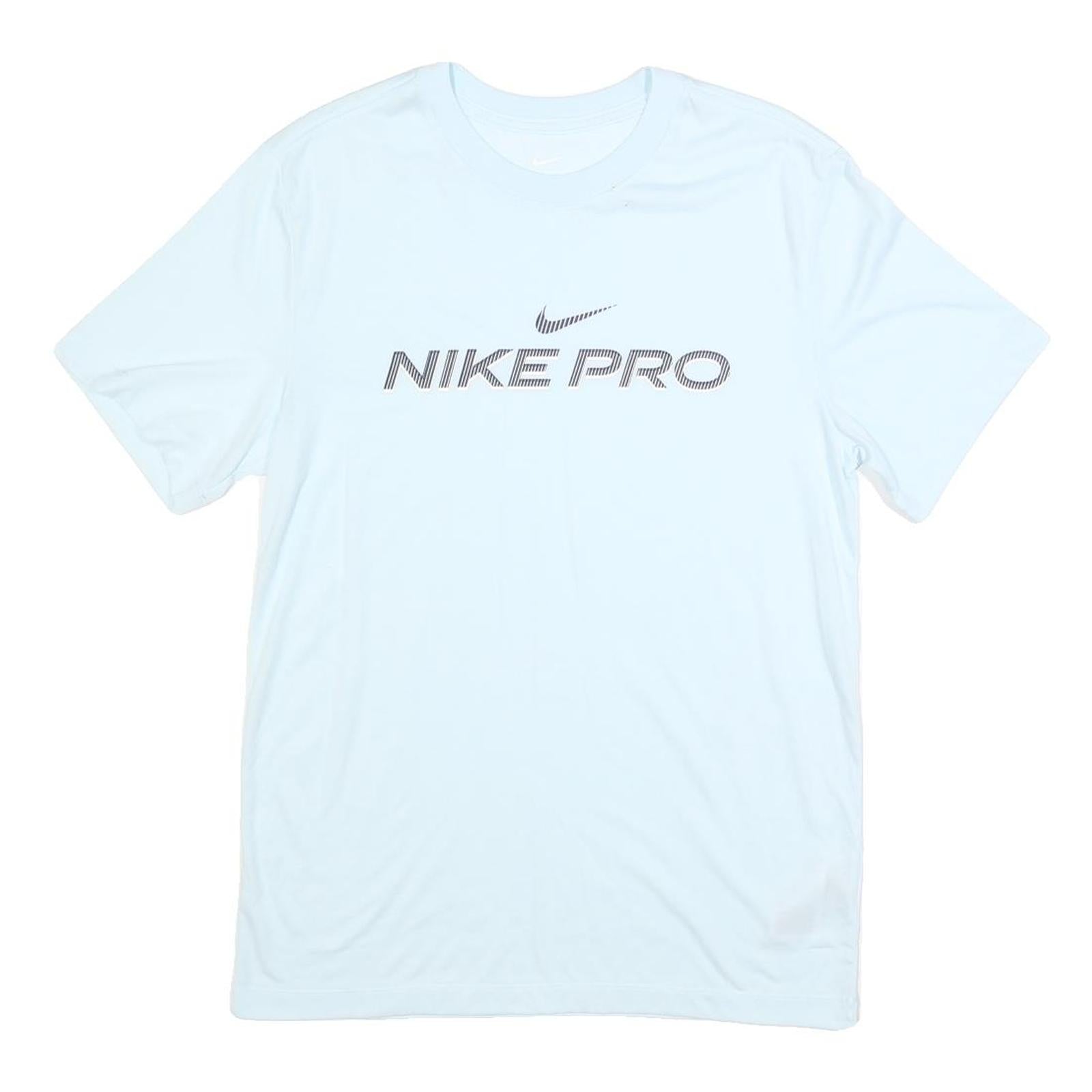 NIKE Mens White Nike Pro Graphic T-Shirt S Short Sleeve Crew Neck Sportswear Refurbished - N/A refurbished available on Cerqular