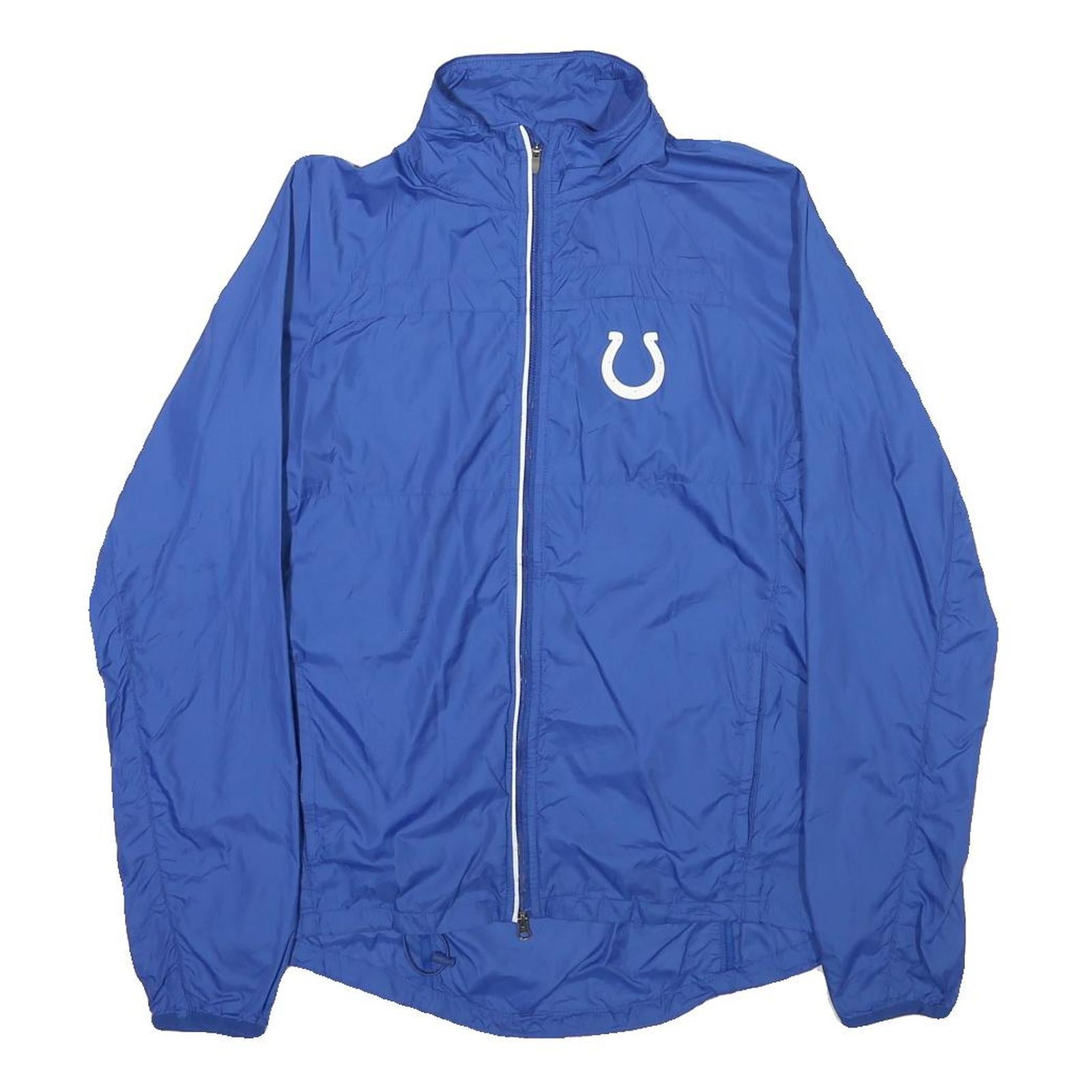 NFL Womens Blue Colts Zip Jacket M Nylon Lightweight Sportswear Refurbished - N/A refurbished available on Cerqular