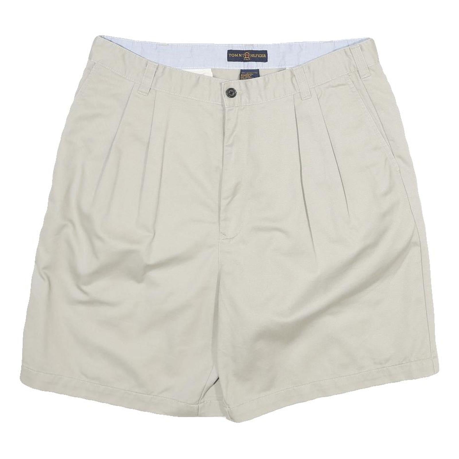 TOMMY HILFIGER Mens Shorts Beige Casual Plain XL W34 Classic Cotton Blend Refurbished - N/A refurbished available on Cerqular