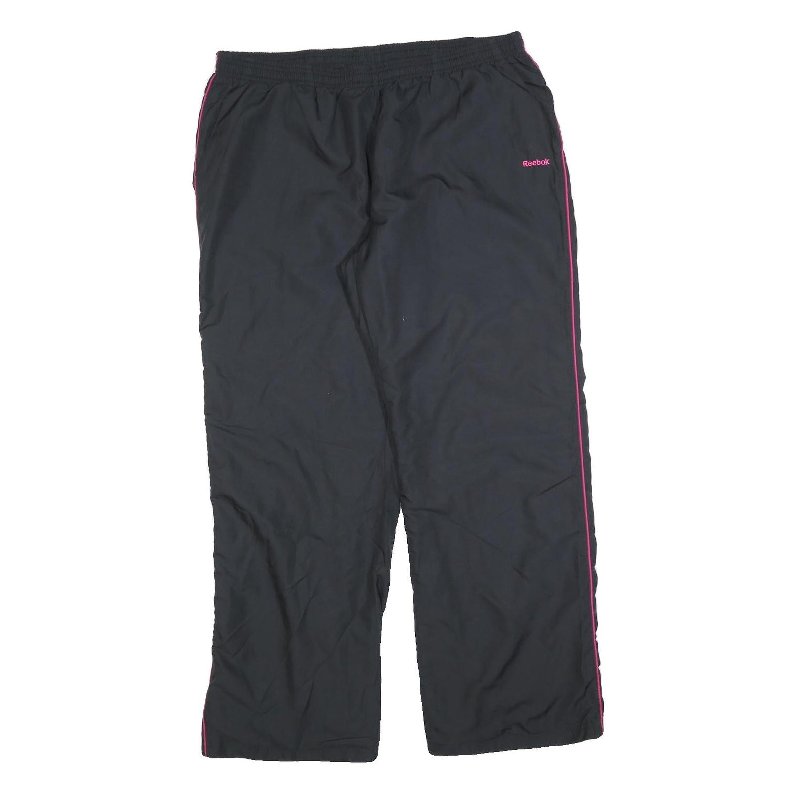REEBOK Womens Joggers Black & Pink Relaxed Tapered 2XL W36 L30 Refurbished - N/A refurbished available on Cerqular