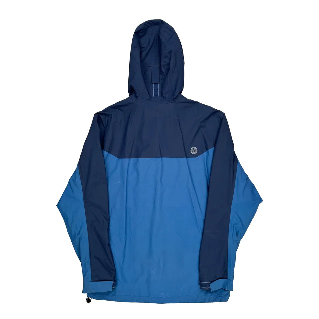 Marmot Waterproof Jacket - Medium Navy Polyester Refurbished - Thrifted (note: this is a term often used to describe second- refurbished available on Cerqular