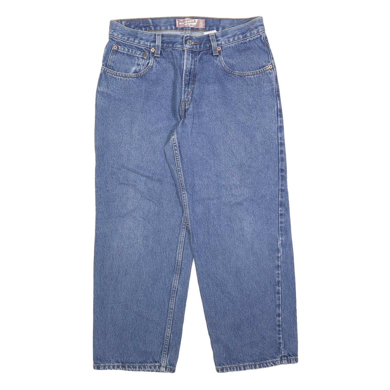 LEVI'S 550 Straight Womens Jeans Blue Relaxed Straight Denim Medium W33 L28 Refurbished - N/A refurbished available on Cerqular
