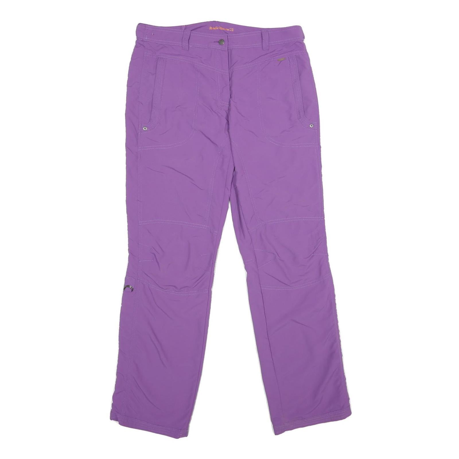 ICEPEAK Womens Polyamide Purple Regular Fit Straight Trousers W34 L32 Outdoor Refurbished - N/A refurbished available on Cerqular